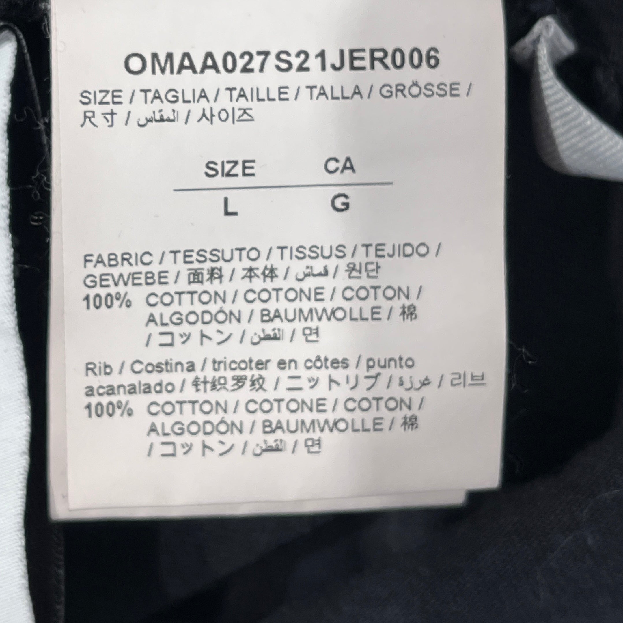 OFF-WHITE/T-Shirt/L/Cotton/BLK/Graphic/BLUE MARKER X GRAPHIC view 5