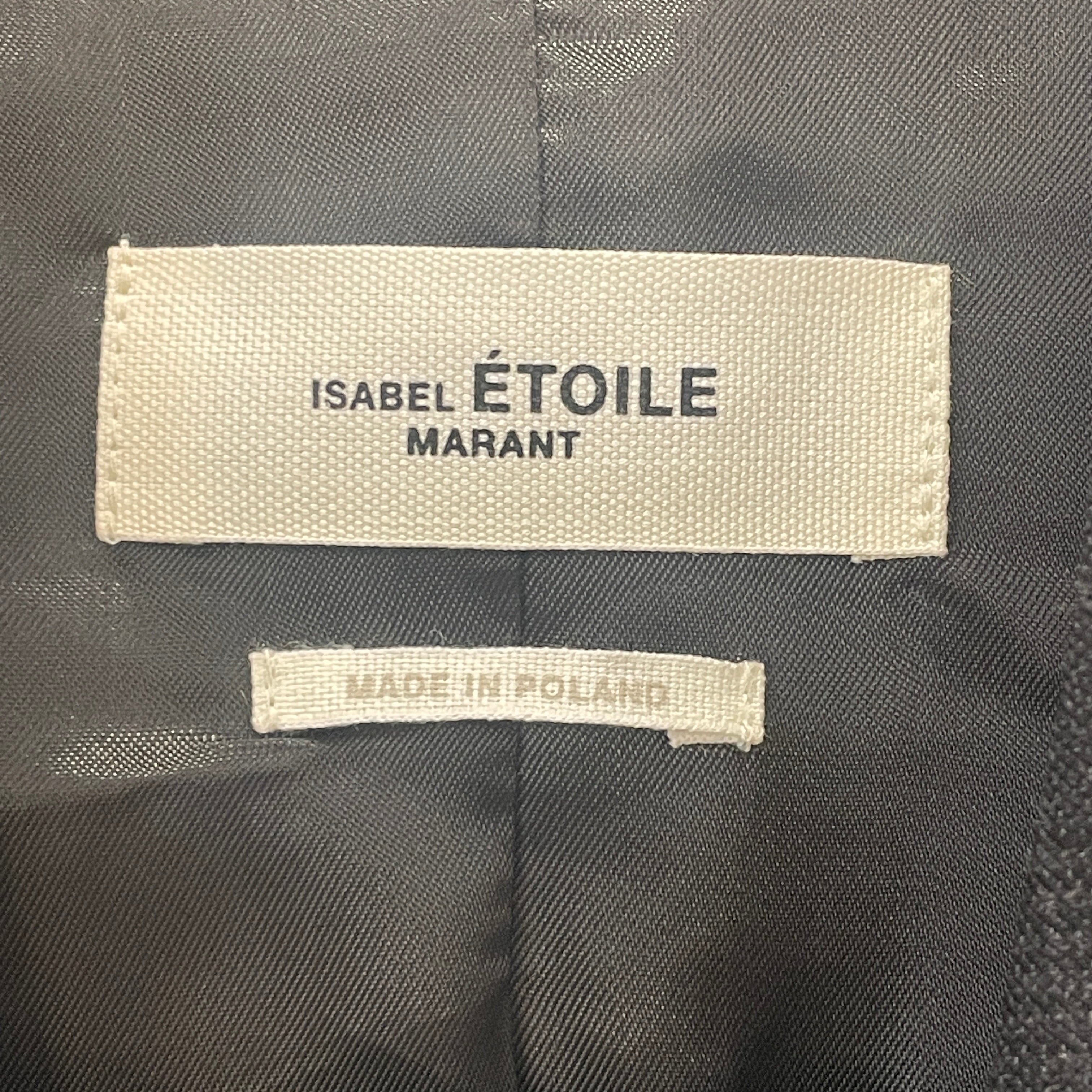 ISABEL MARANT ETOILE/Jacket/40/Hombre Check/Wool/GRY/Single Breasted/One Button view 3