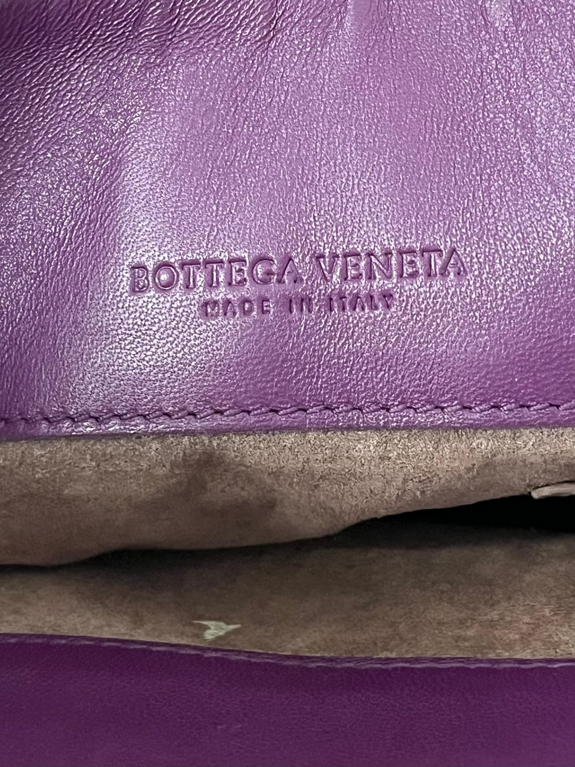 BOTTEGA VENETA/Hand Bag/Leather/PPL/WOVEN LEATHER, CHAIN HANDLE view 3