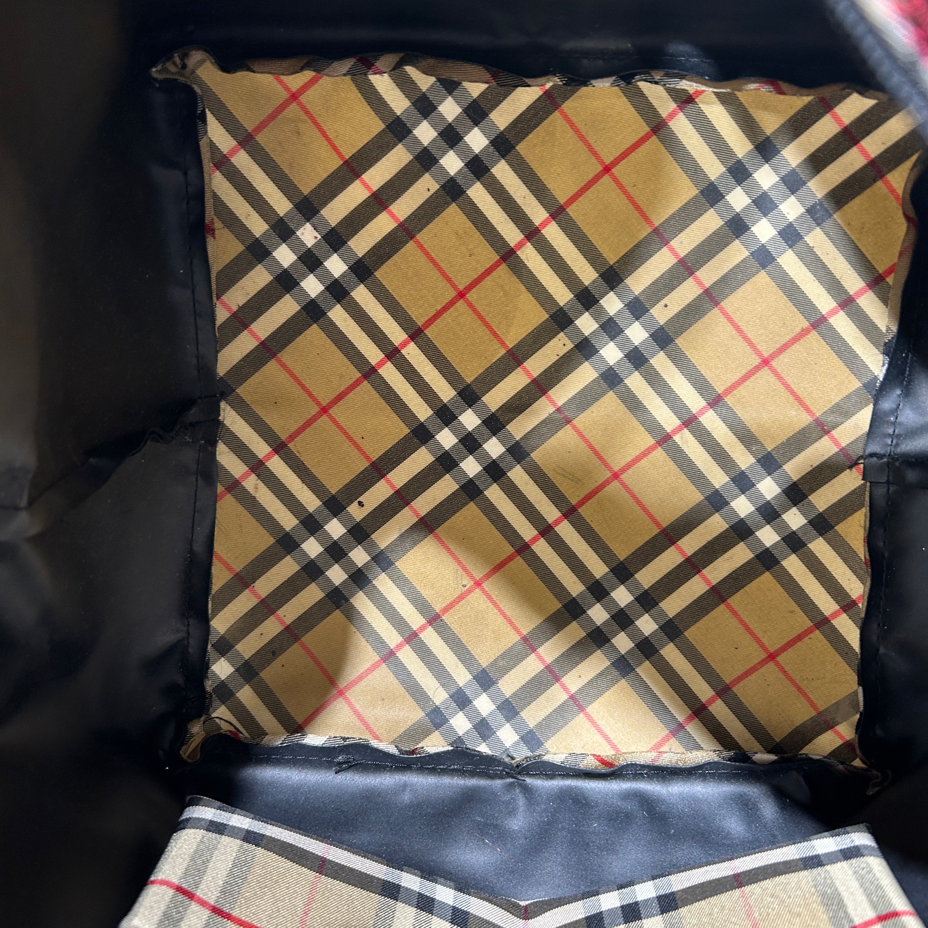 BURBERRYS/Tote Bag/Nylon/BLK/CANVAS CHECK HANG BAG view 4