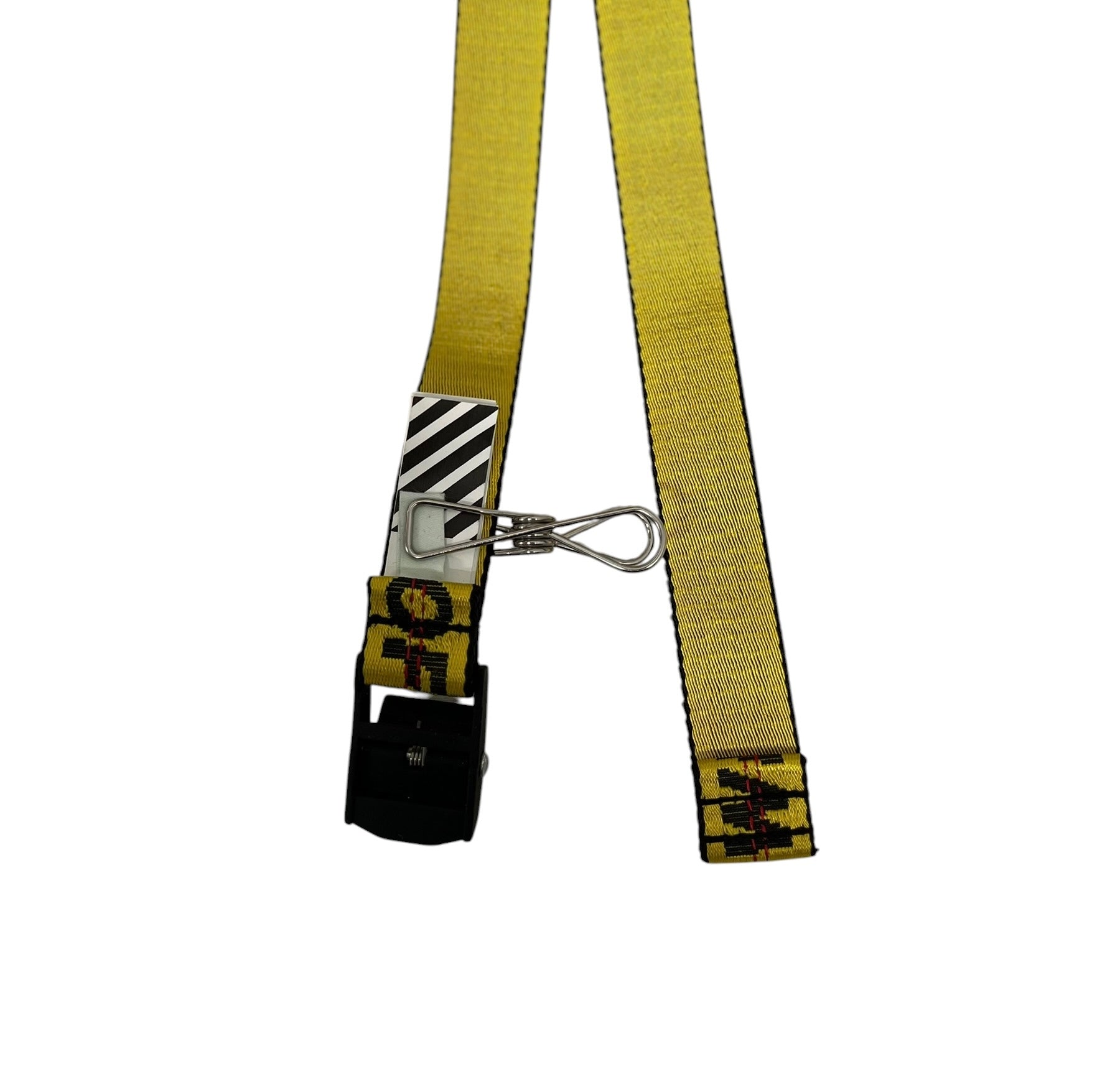 OFF-WHITE/Belt/Polyester/YEL/INDUSTRIAL BELT, BLK WRITING view 2