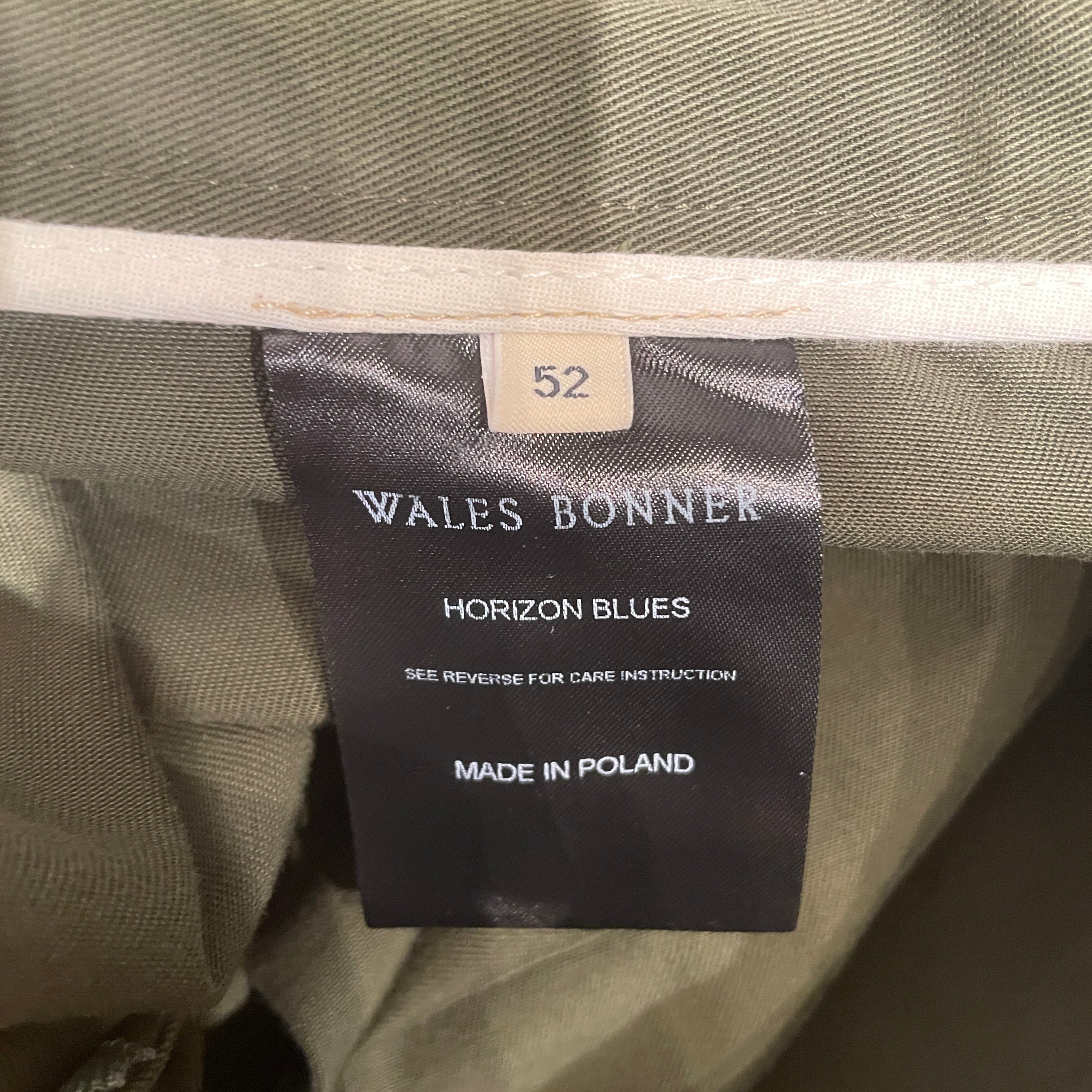 WALES BONNER/Pants/52/Cotton/GRN/STUDDED PANTS view 4