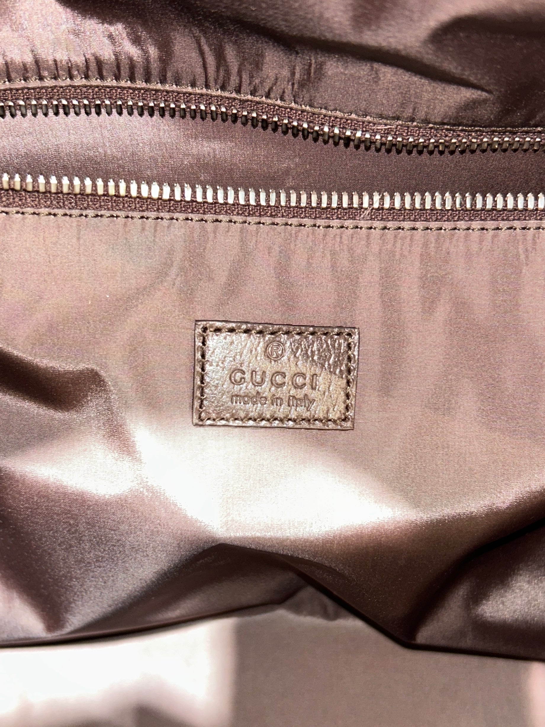 GUCCI/Tote Bag/Monogram/BRW/MEDIUM DUFFLE BAG WITH WEB view 4
