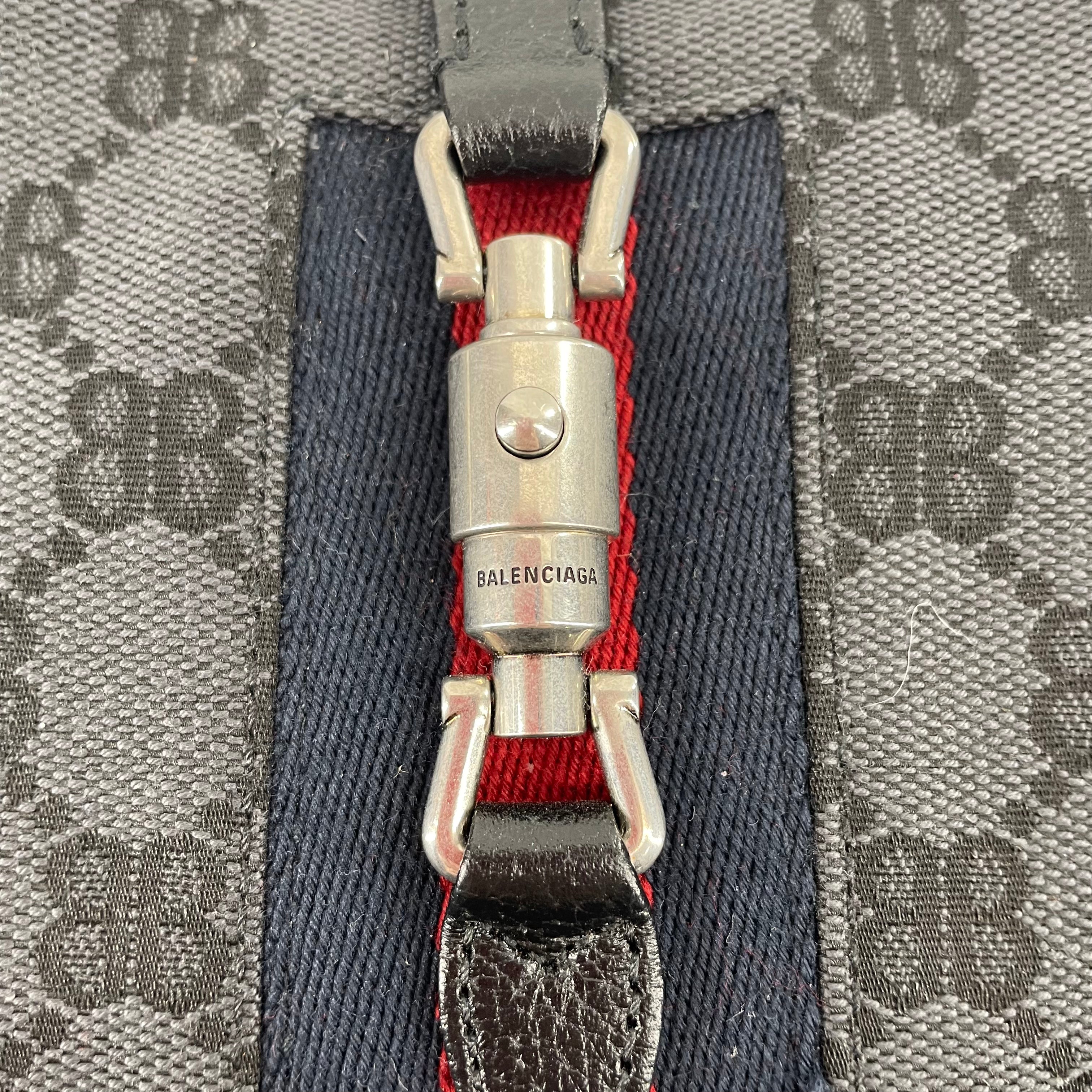 BALENCIAGA/GUCCI/Cross Body Bag/Monogram/Cotton/BLK/THE HACKER PROJECT/BB SUPREME view 7