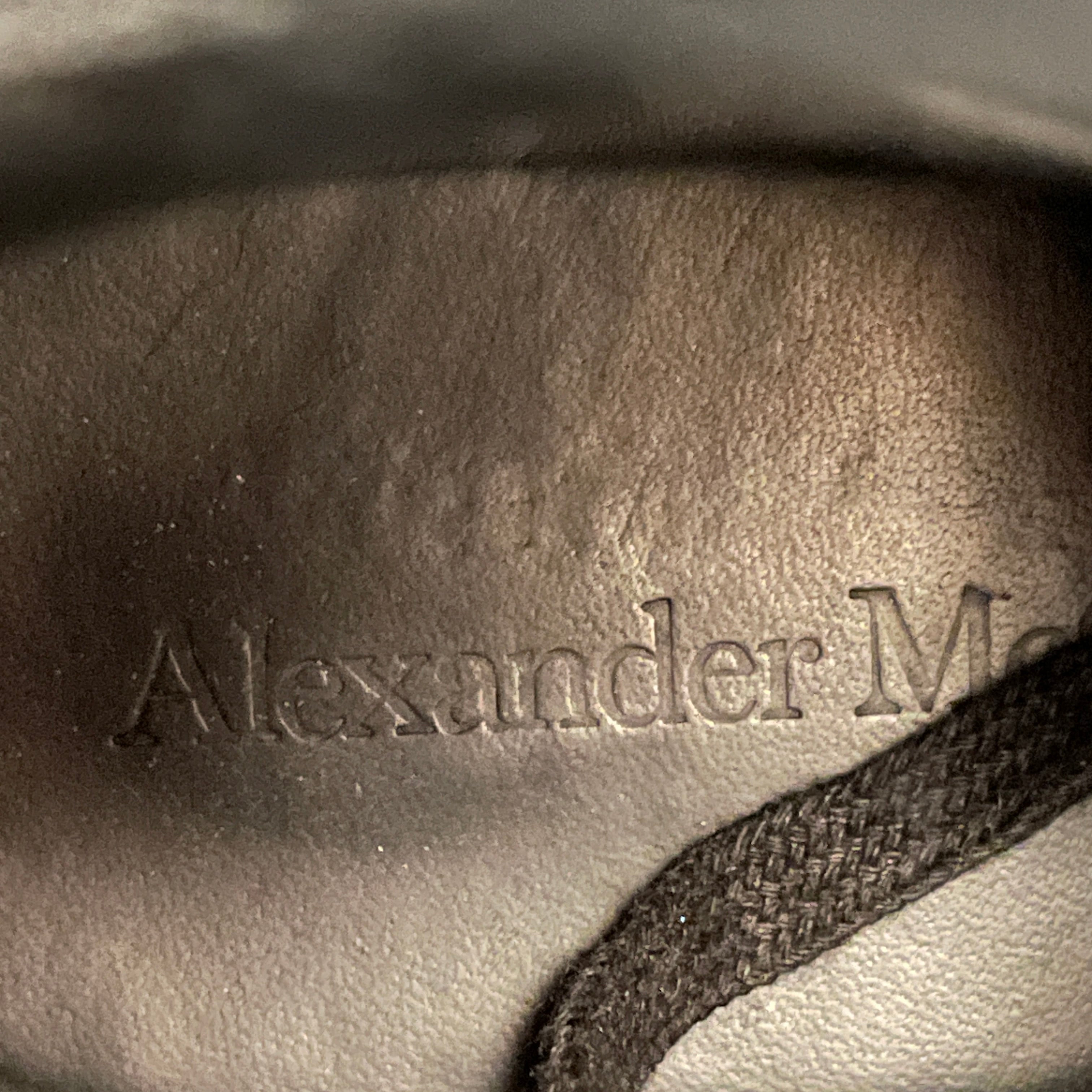 Alexander McQueen/Hi-Sneakers/EU 45/All Over Print/Cotton/BLK/PLATFORM LACE UP SNEAKER view 3