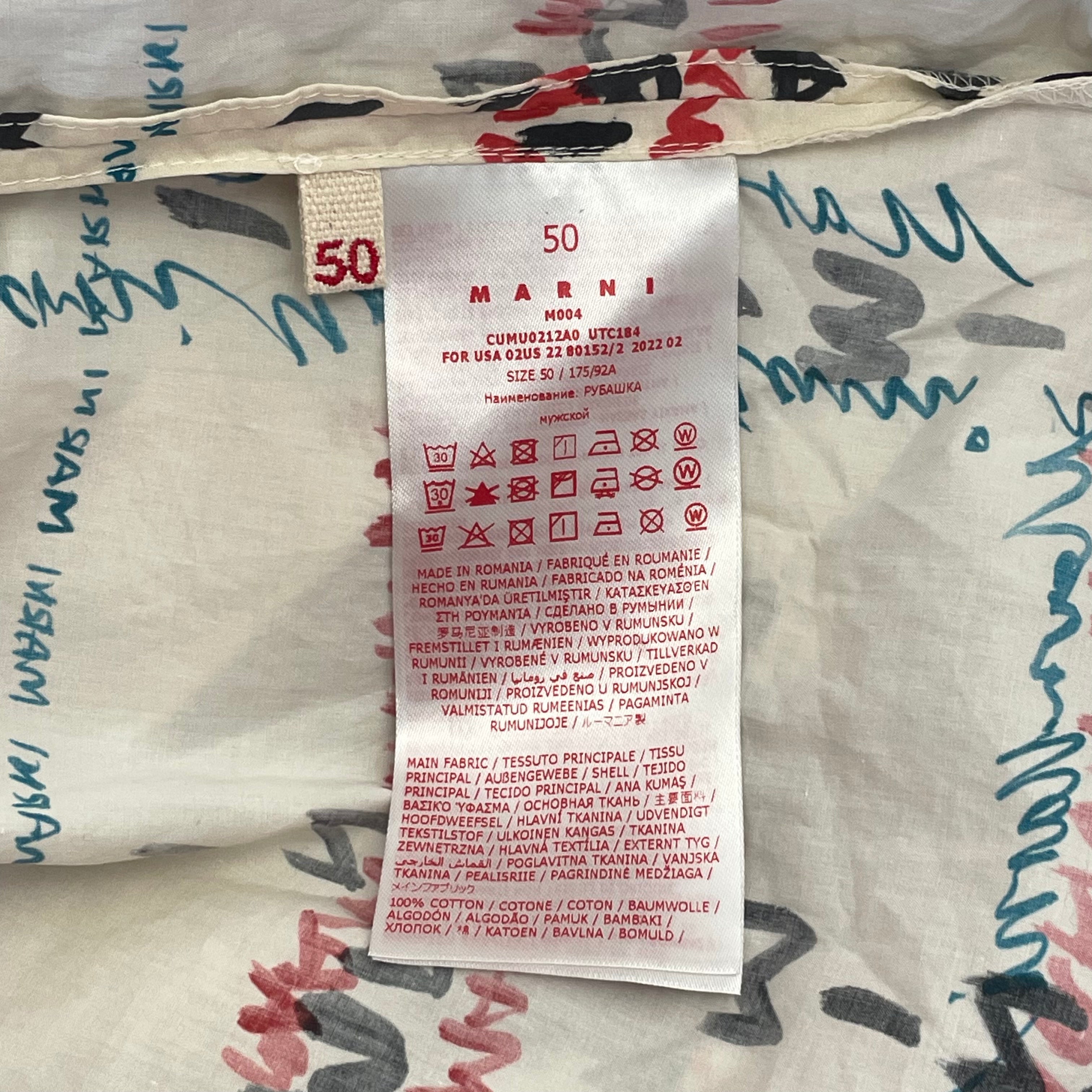 MARNI/LS Shirt/50/Cotton/MLT/All Over Print/ALL OVER PRINT view 4
