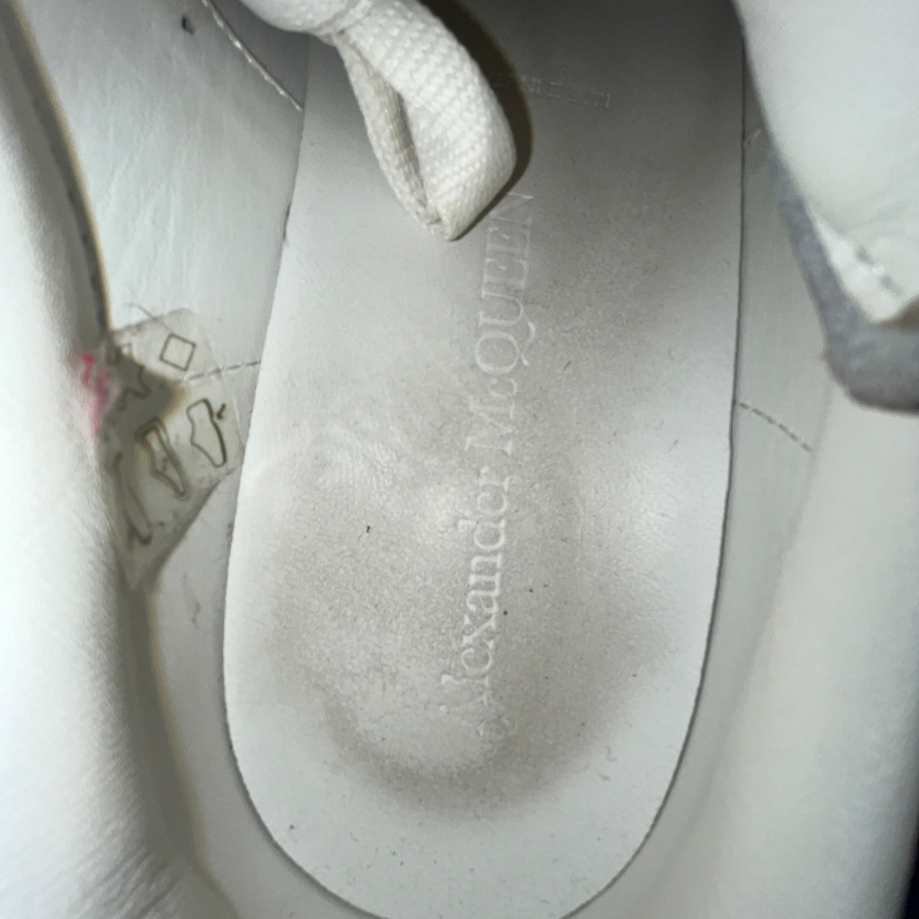 Alexander McQueen/Low-Sneakers/EU 36.5/Cotton/WHT/OVERSIZE PARIS BLUE view 6