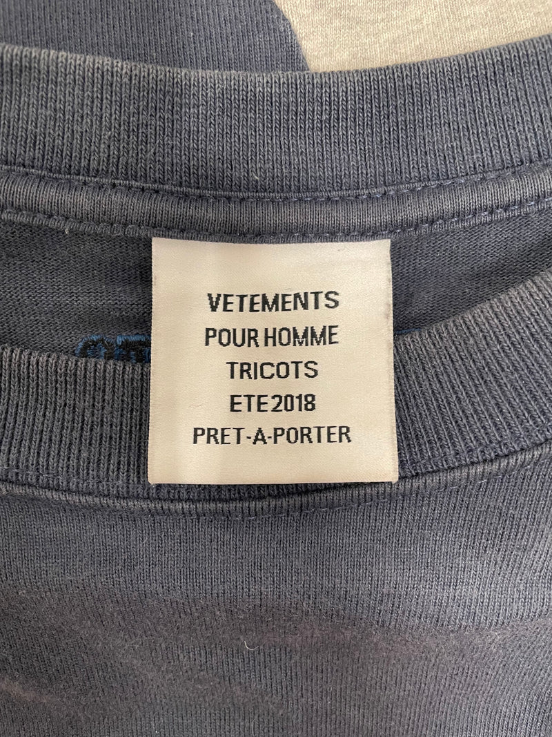 VETEMENTS/LS T-Shirt/S/Cotton/MLT/Graphic/ZURICH LONG SLEEVE CUT