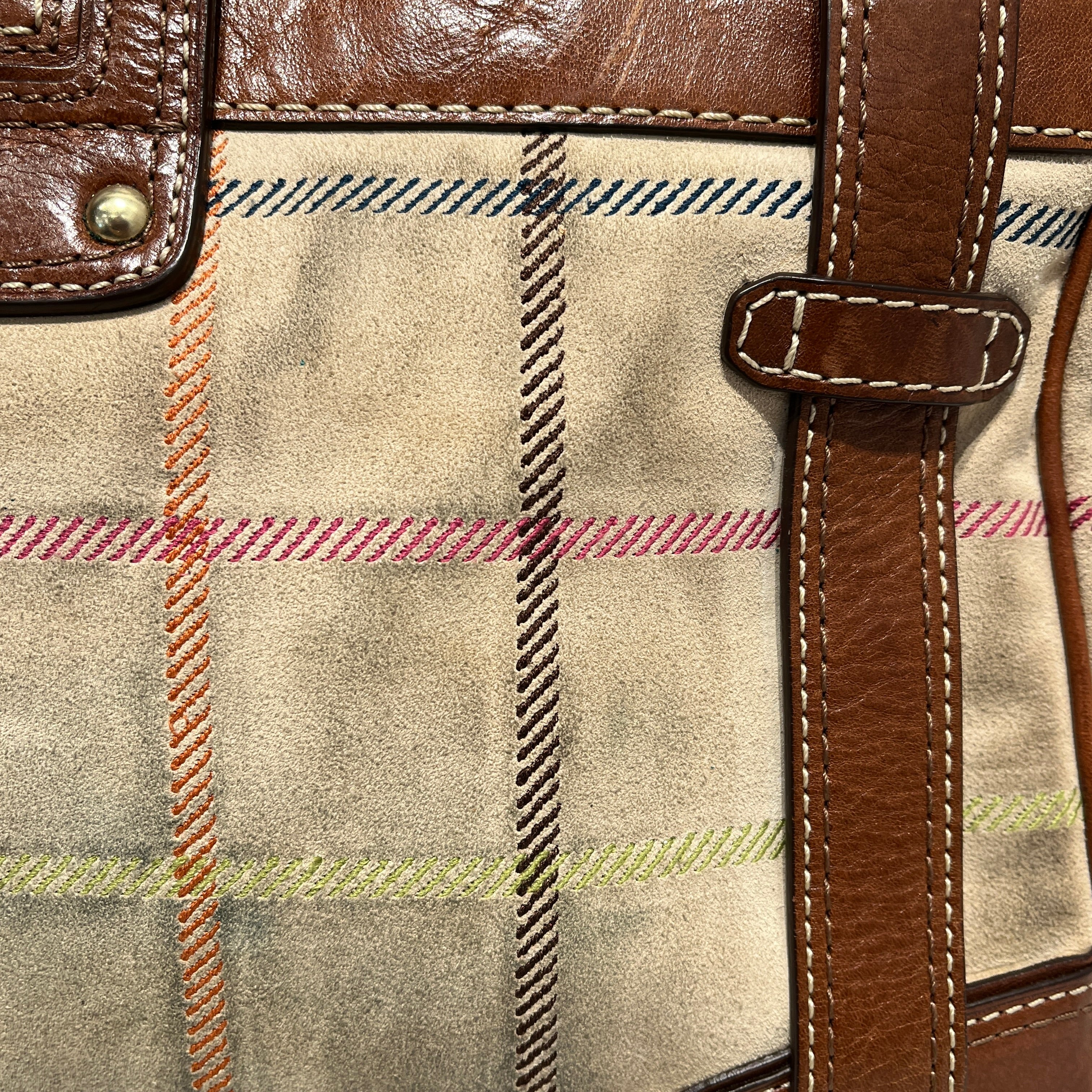 COACH/Bag/Plaid/Cotton/CRM/HAMPTON TATTERSALL SATCHEL view 6