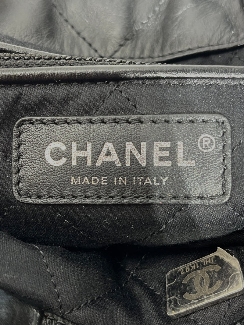 CHANEL/Backpack/Leather/BLK/