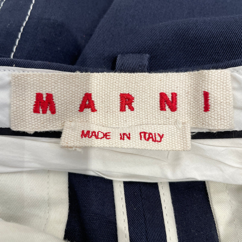 MARNI/Bottoms/38/Cotton/NVY/