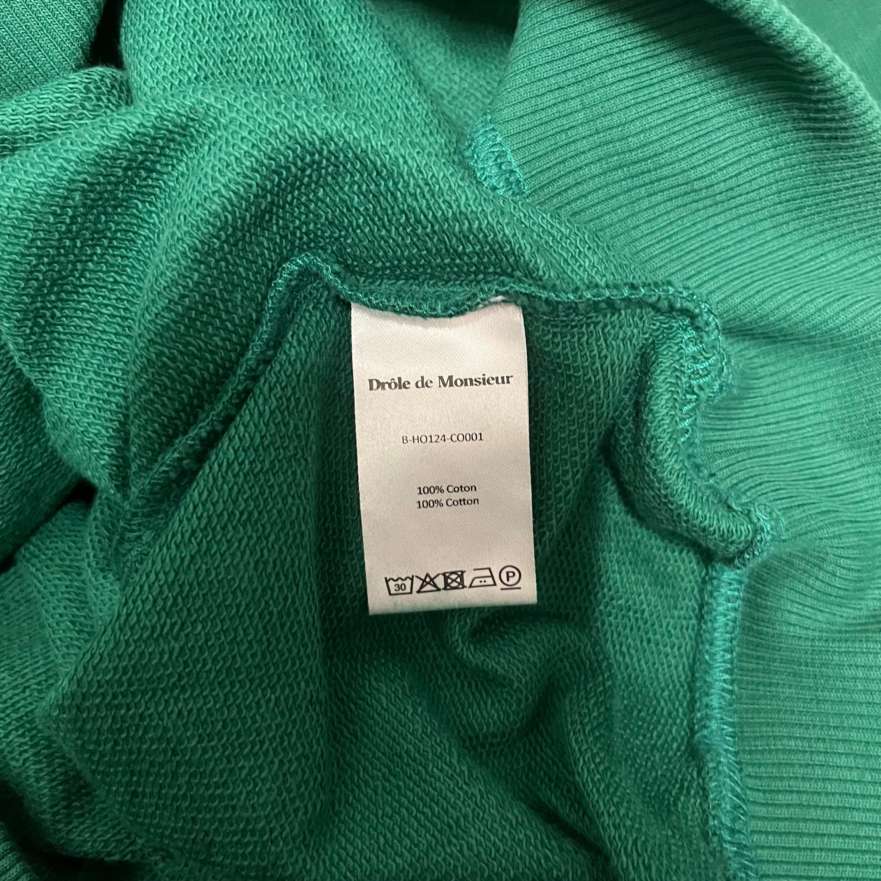 DROLE DE MONSIEUR/Hoodie/L/Cotton/GRN/EMBROIDERED view 4