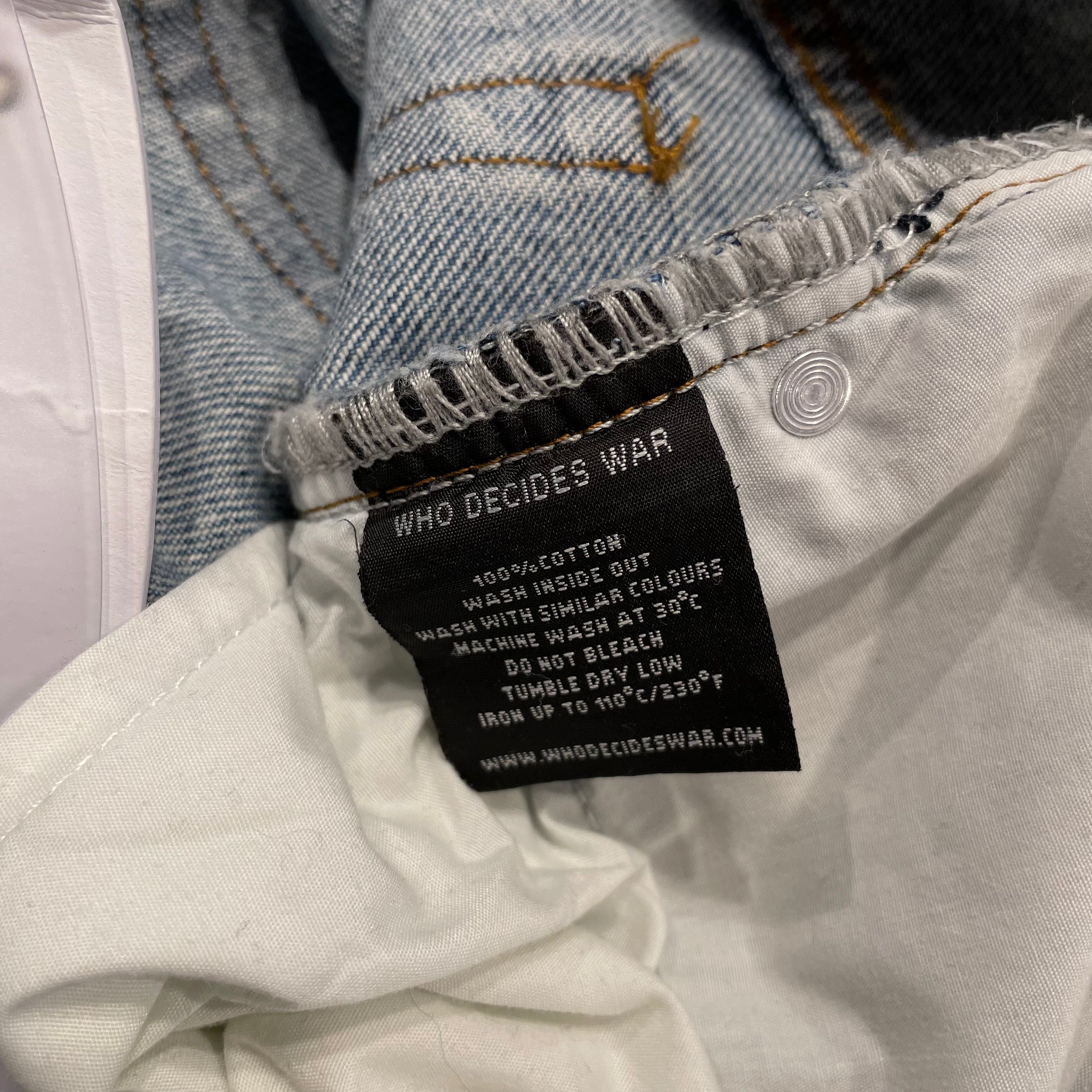 WHO DECIDES WAR/Bottoms/26/All Over Print/Denim/BLU/BARRAGE DENIM view 8