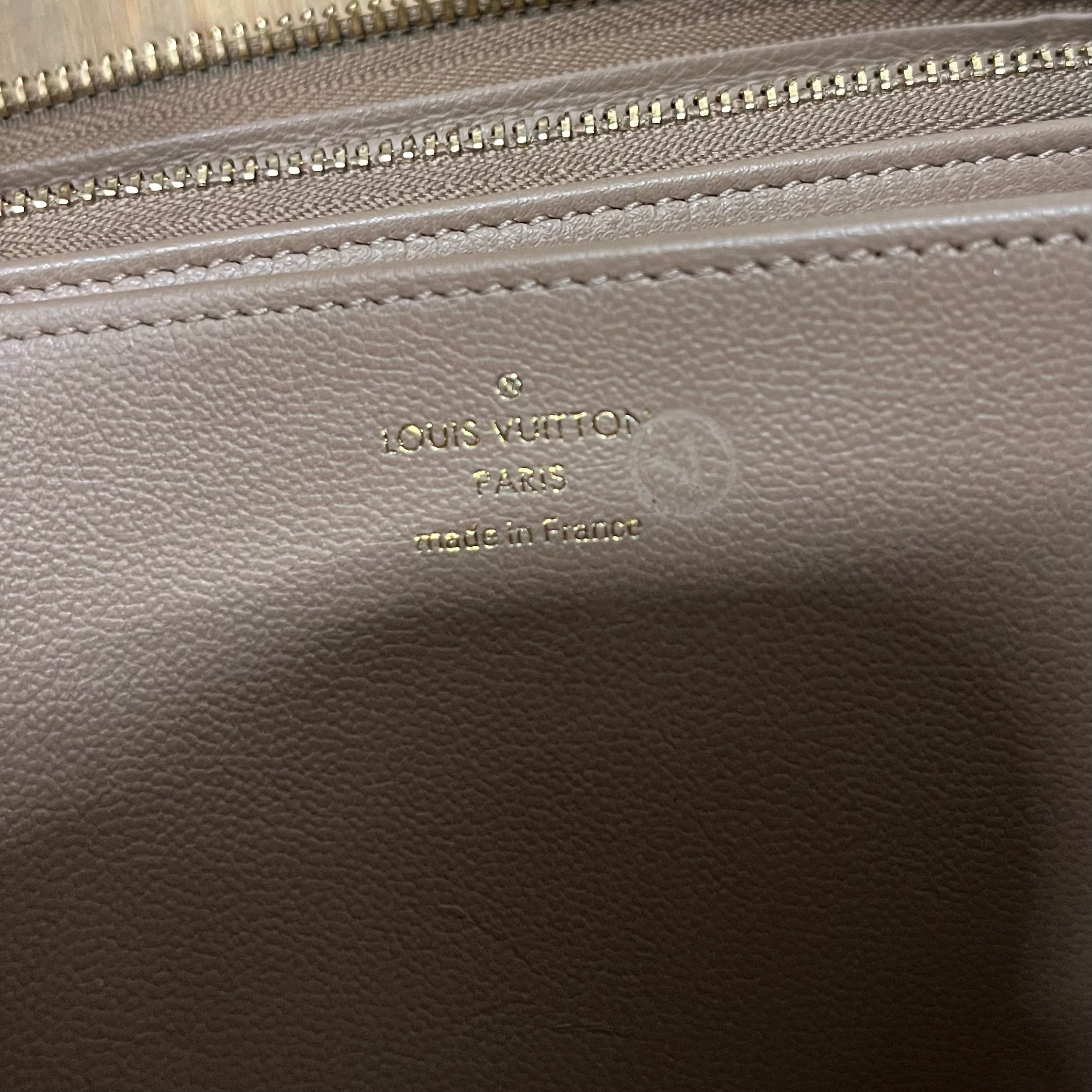 LOUIS VUITTON/Long Wallet/Monogram/Leather/BEG/L's/ZIppy wallet view 6