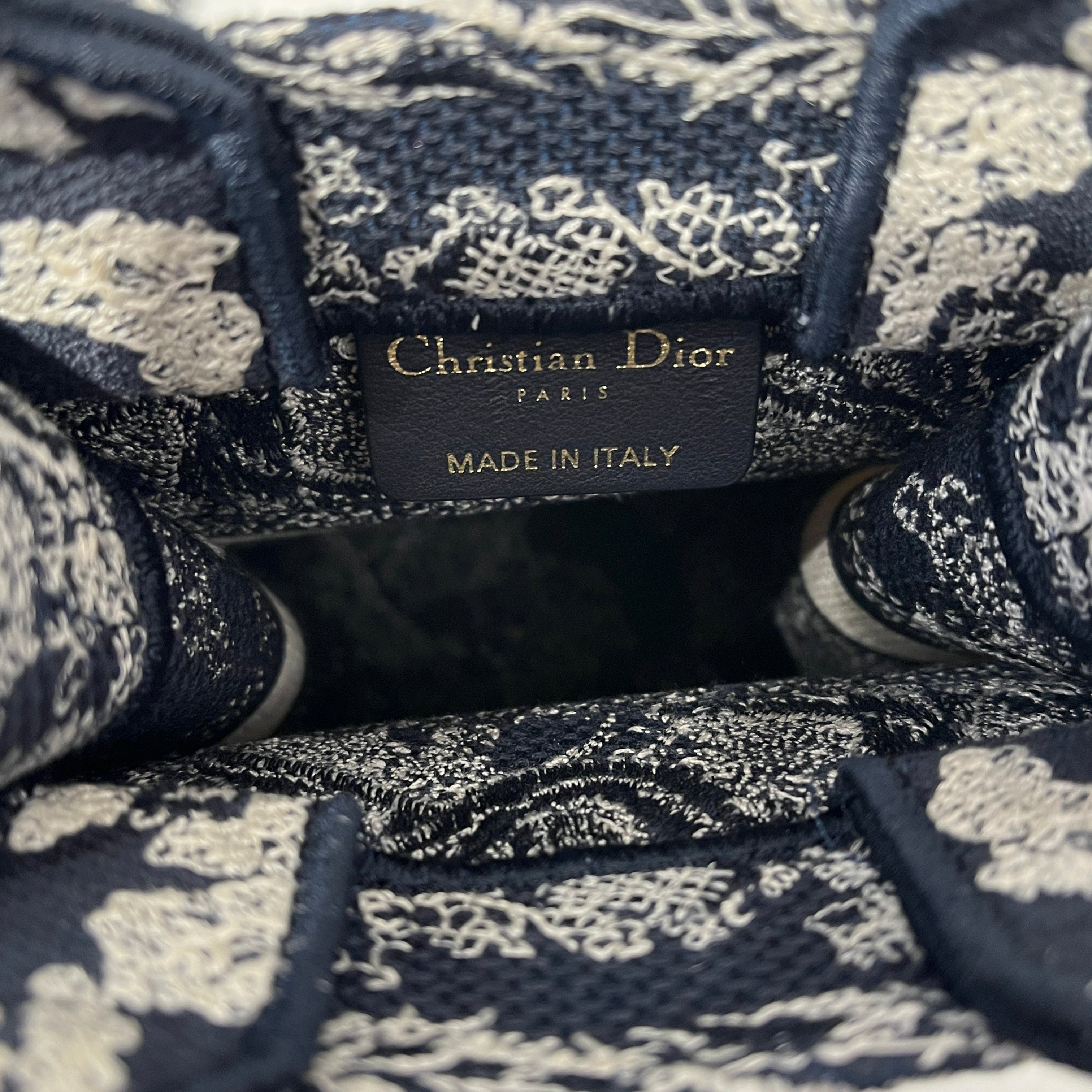 Christian Dior/Cross Body Bag/All Over Print/Cotton/NVY/Toile de Jouy Mini Book Tote view 5