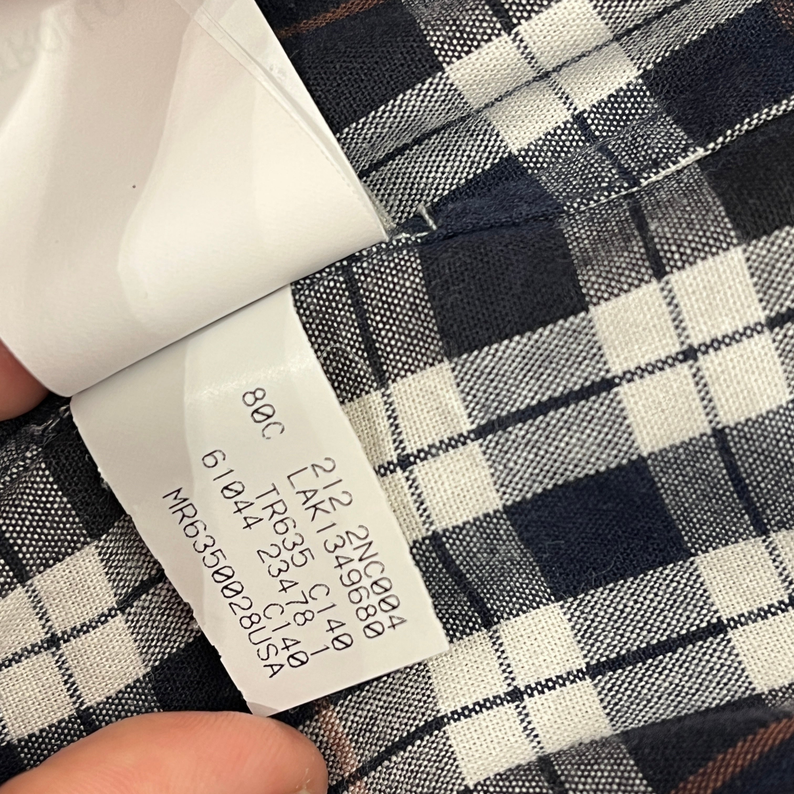 BRUNELLO CUCINELLI/LS Shirt/XXL/Cotton/BRW/Open Coller/Plaid/Dark Truffle Plaid Button Up view 6