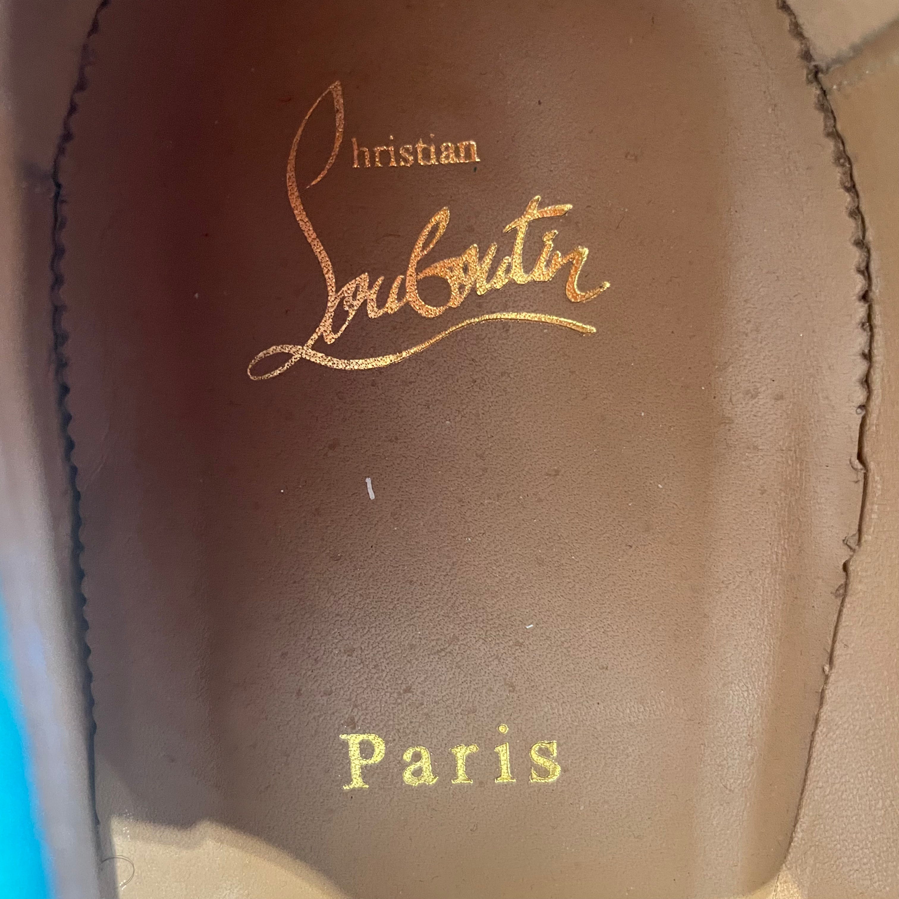 Christian Louboutin/Dress Shoes/EU 43/Suede/BLU/ view 3