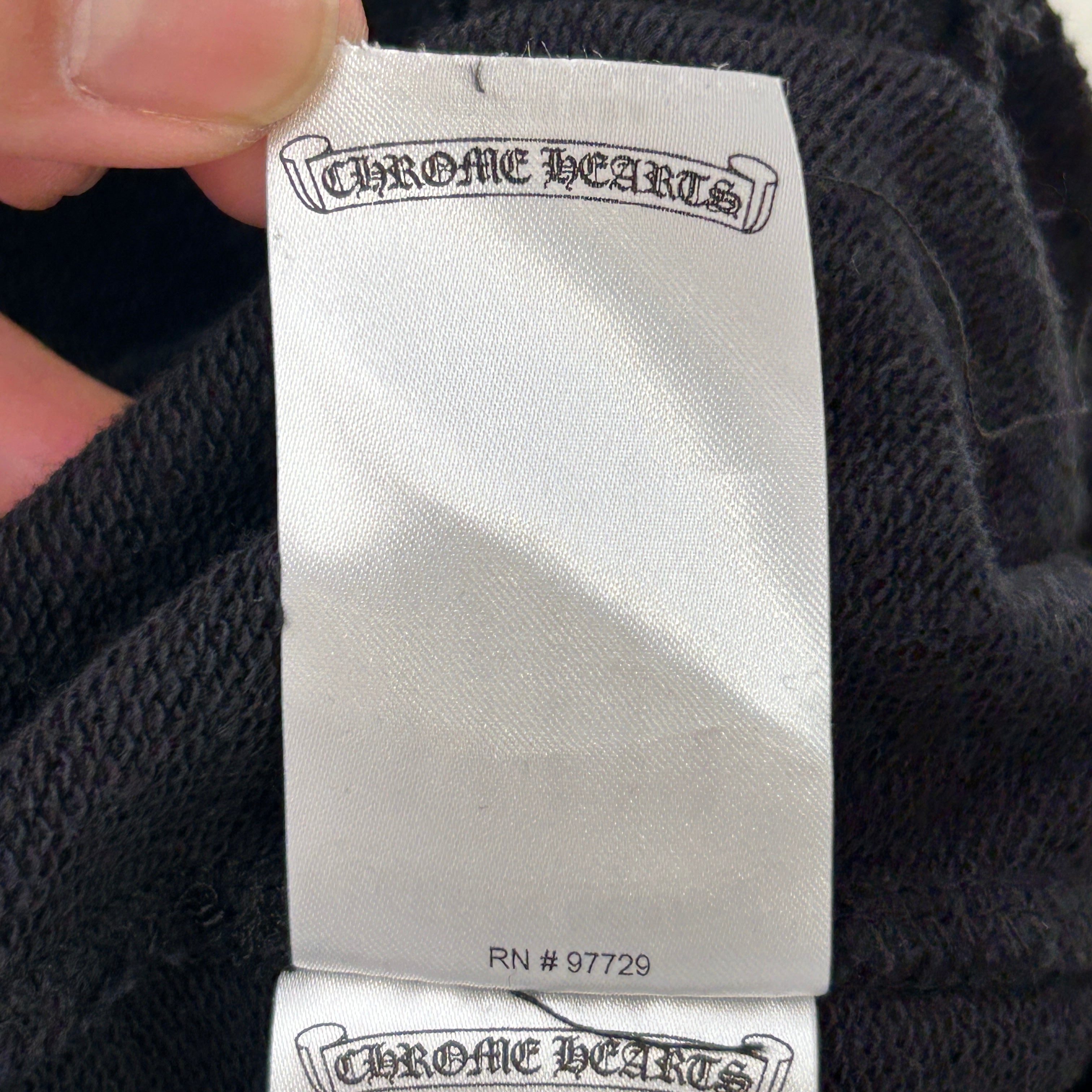 CHROME HEARTS/Pants/M/Cotton/BLK/All Over Print/cemetary cross all over view 4