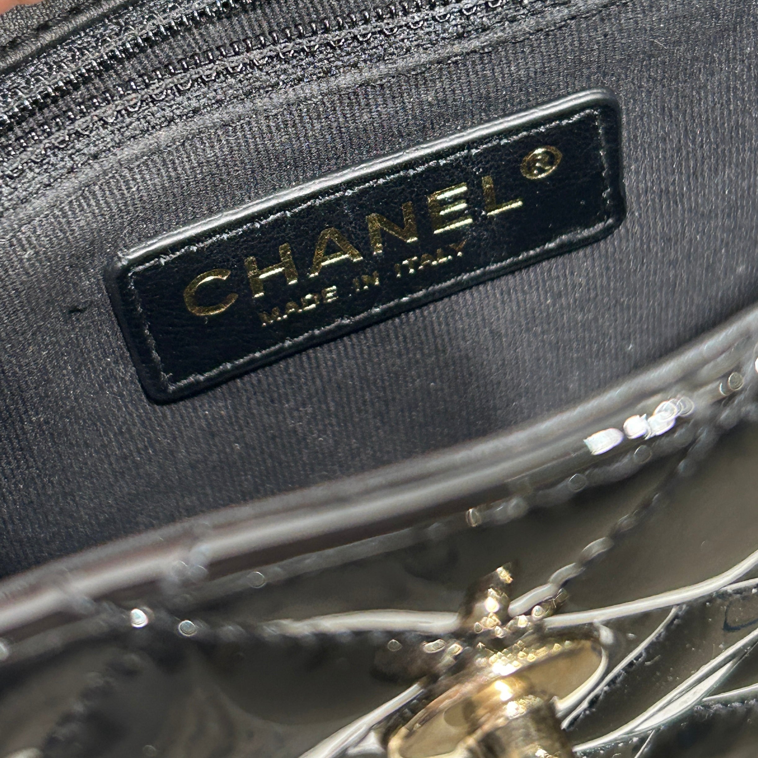 CHANEL/Bag/Leather/BLK/SMALL FLAP HOBO BAG view 3