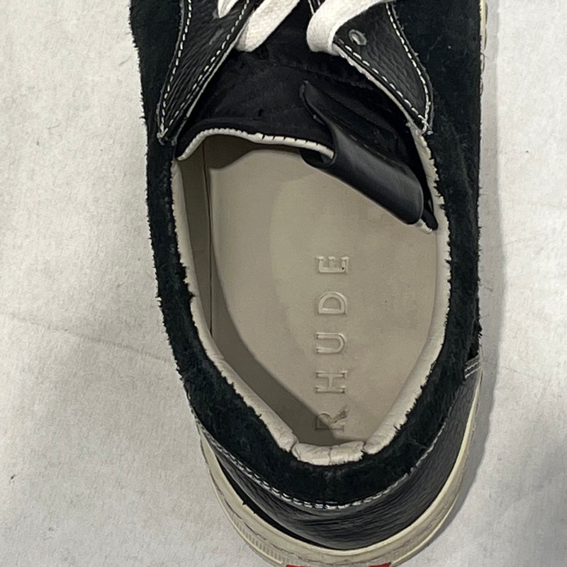 RHUDE/Low-Sneakers/US 9/Leather/BLK/