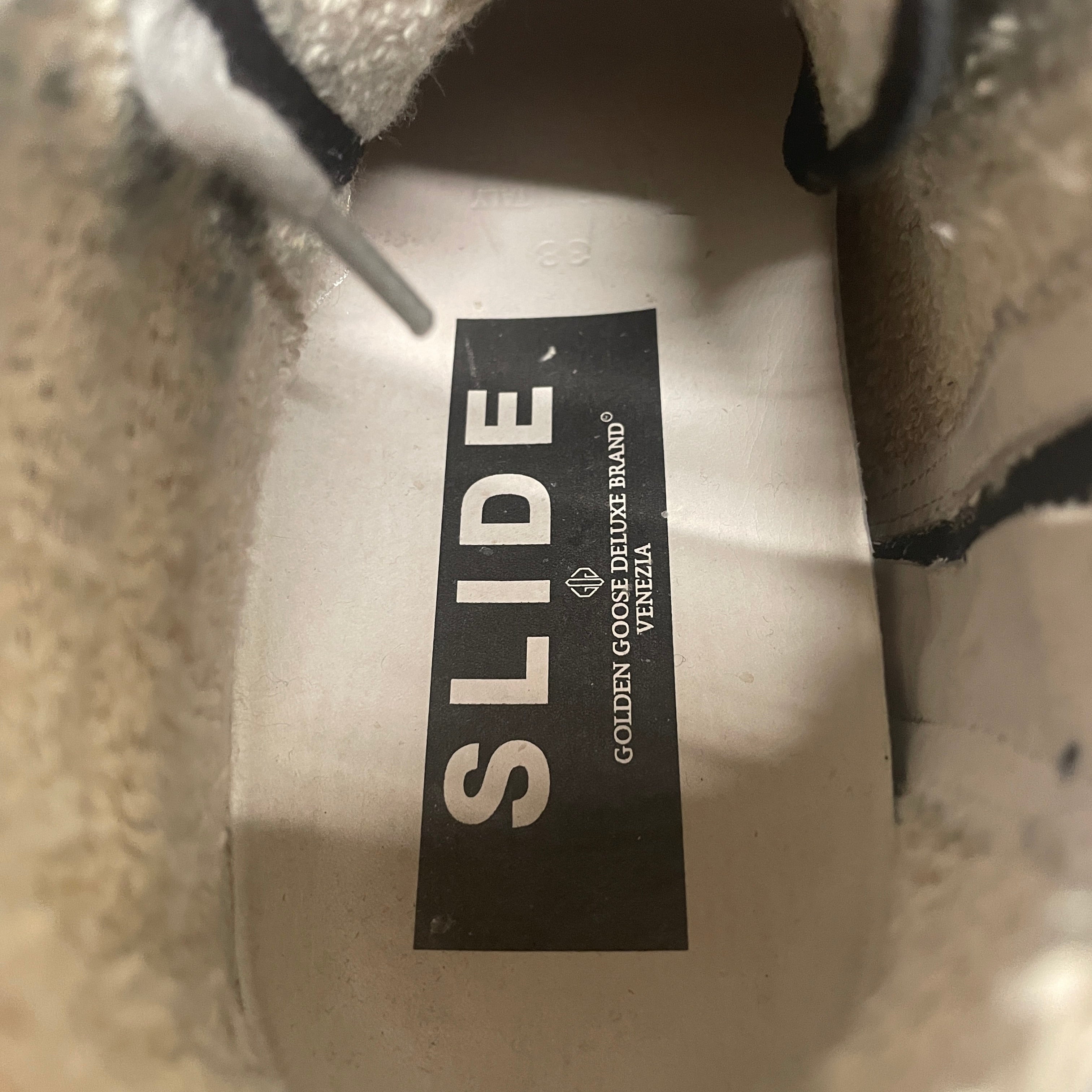 GOLDEN GOOSE/Hi-Sneakers/EU 38/Plaid/Cotton/BLK/BUFFALO PLAID(RED)/CRM INNER view 3