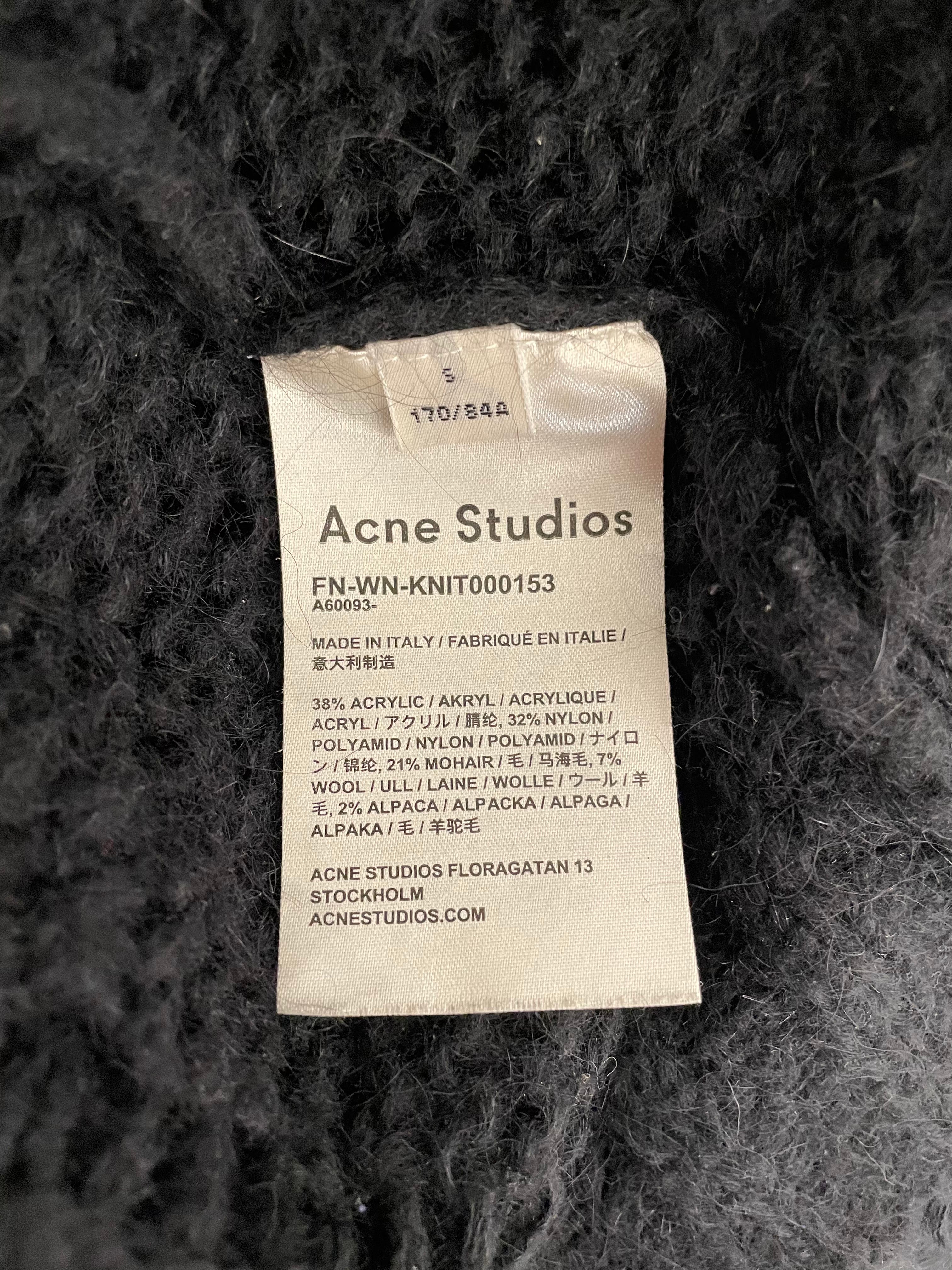 Acne Studios/Sweater/5/Wool/BLK/Distressed/distressed acne studiosd view 4