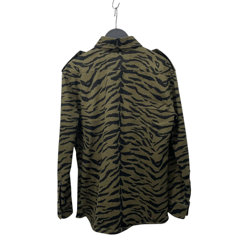 SAINT LAURENT/Military Jkt/38/Camouflage/Cotton/GRN/TIGER CAMO W EPAULETS