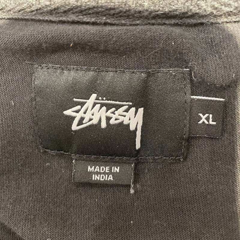 STUSSY/T-Shirt/XL/Cotton/BLK/