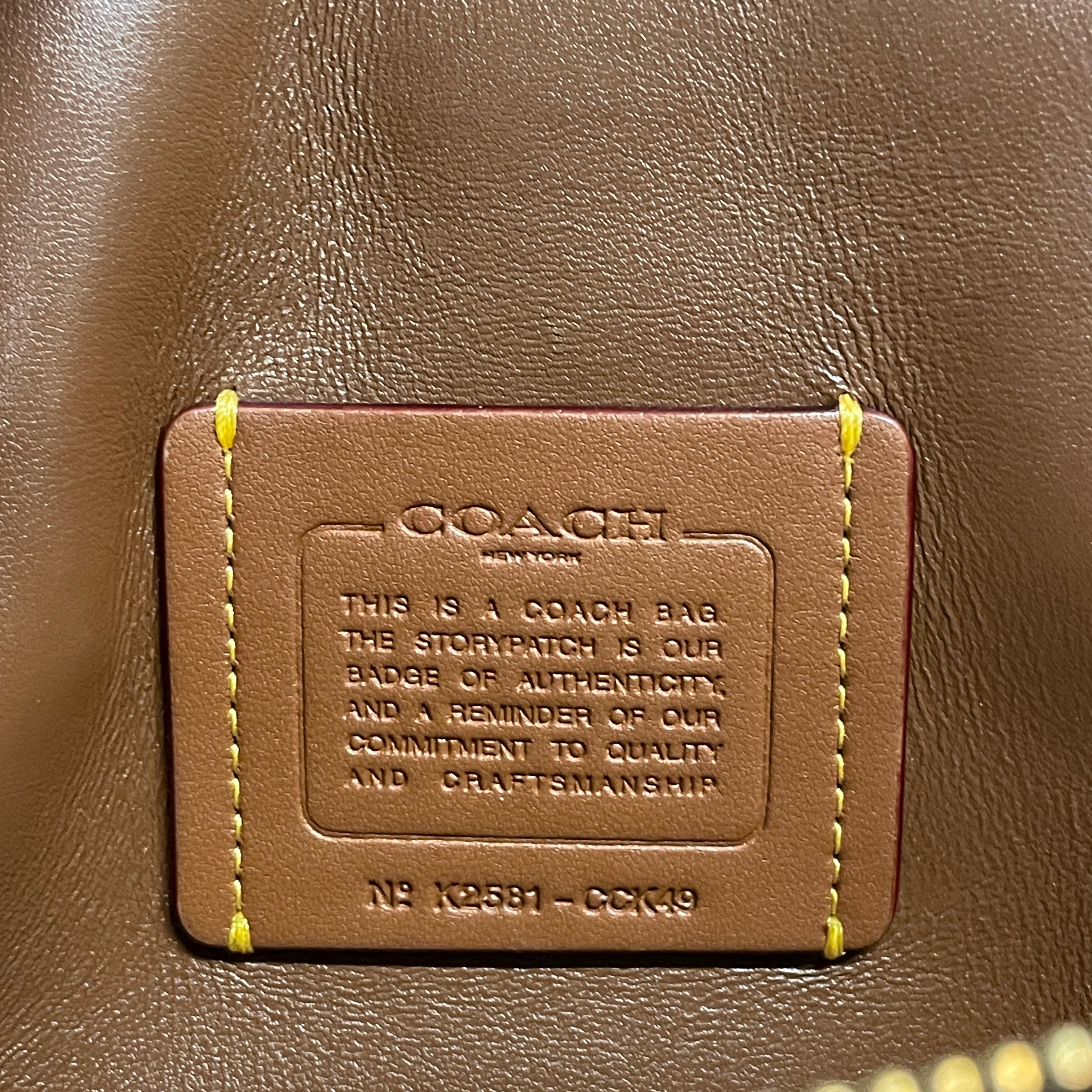 COACH/Hand Bag/Suede/BRW/gold hardware view 3