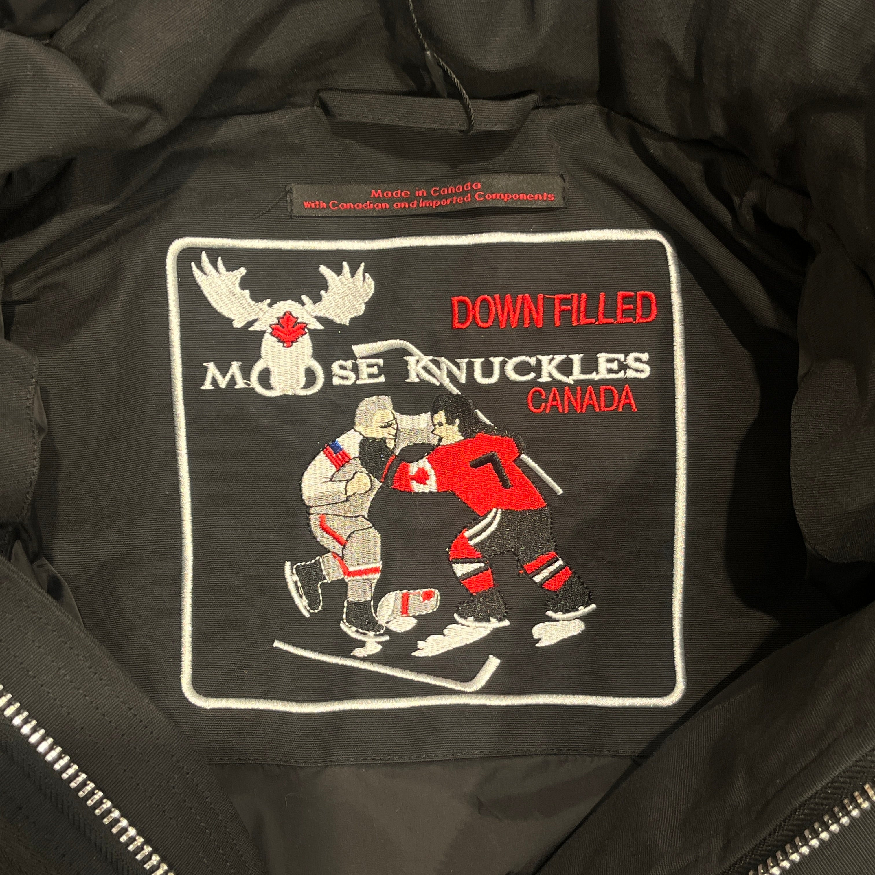 MOOSE KNUCKLES/Puffer Jkt/L/Cotton/BLK/BOMBER view 3