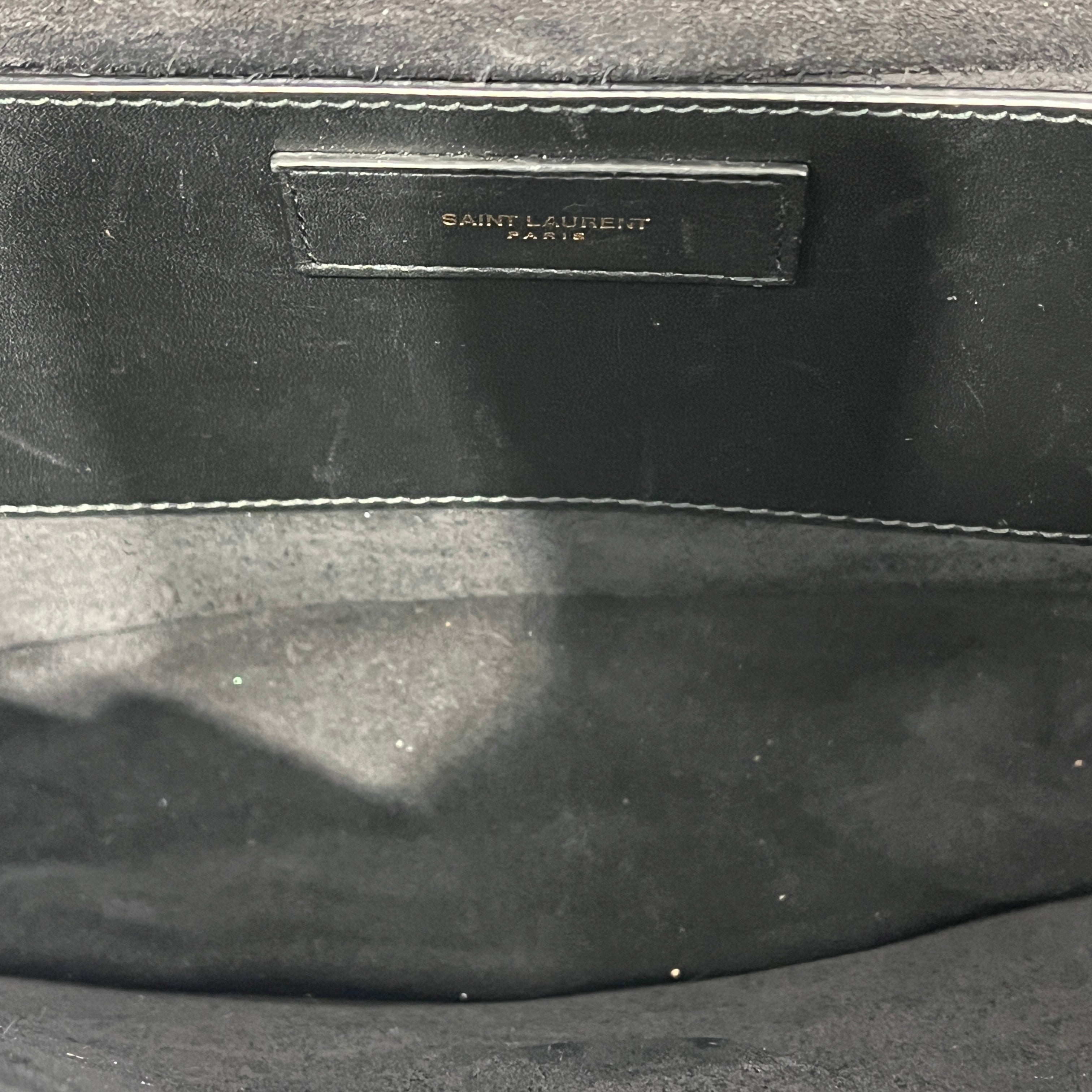 SAINT LAURENT/Hand Bag/Suede/BLK/BETTY SHOULDER BAG/GOLD CHAIN view 4