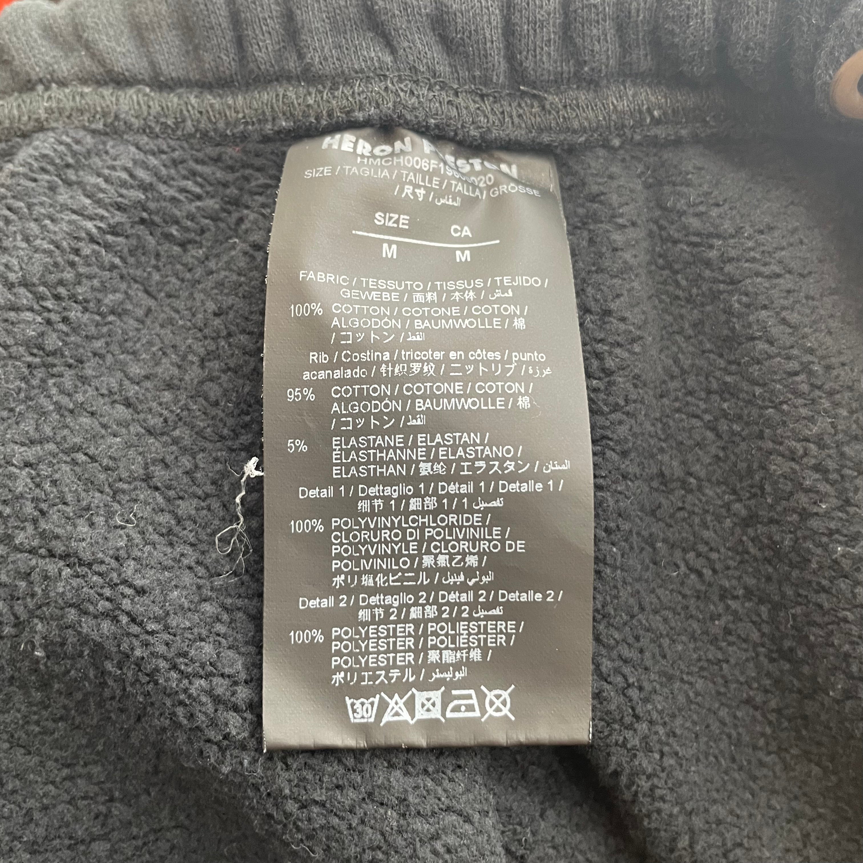 HERON PRESTON/Straight Pants/Cotton/BLK/Graphic/nasa view 4