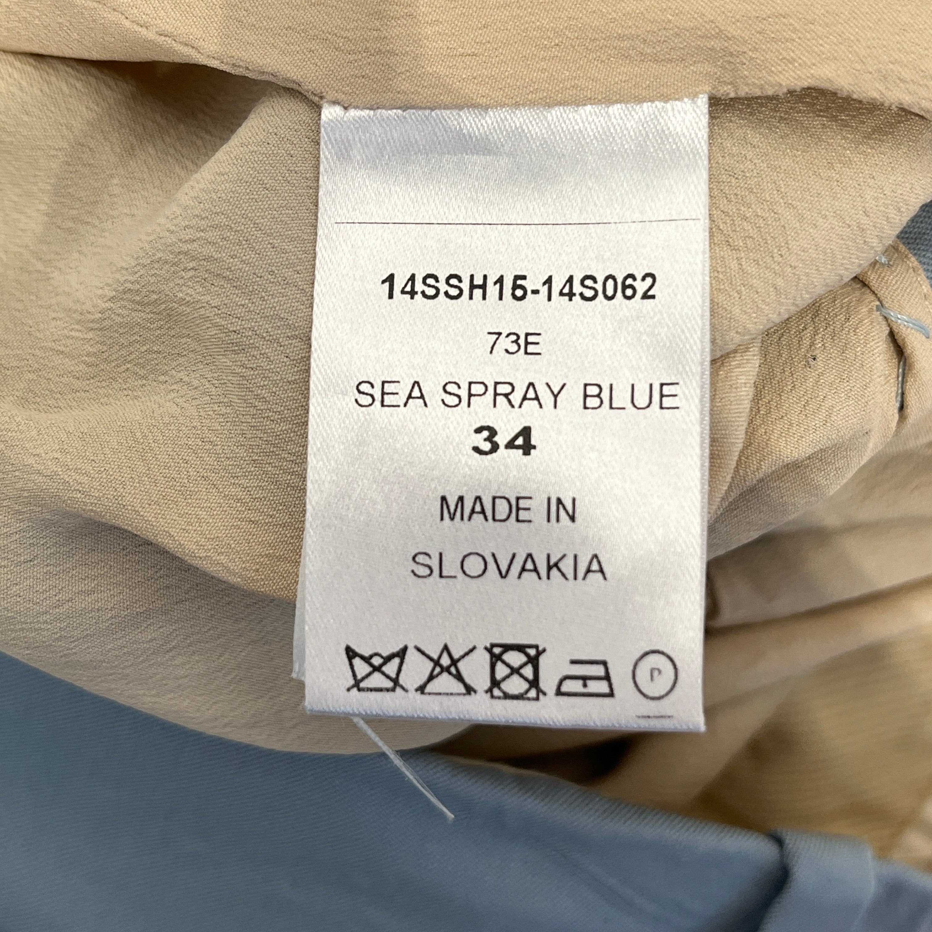 Chloe/Shorts/34/BLU/light blue high waisted shorts view 4