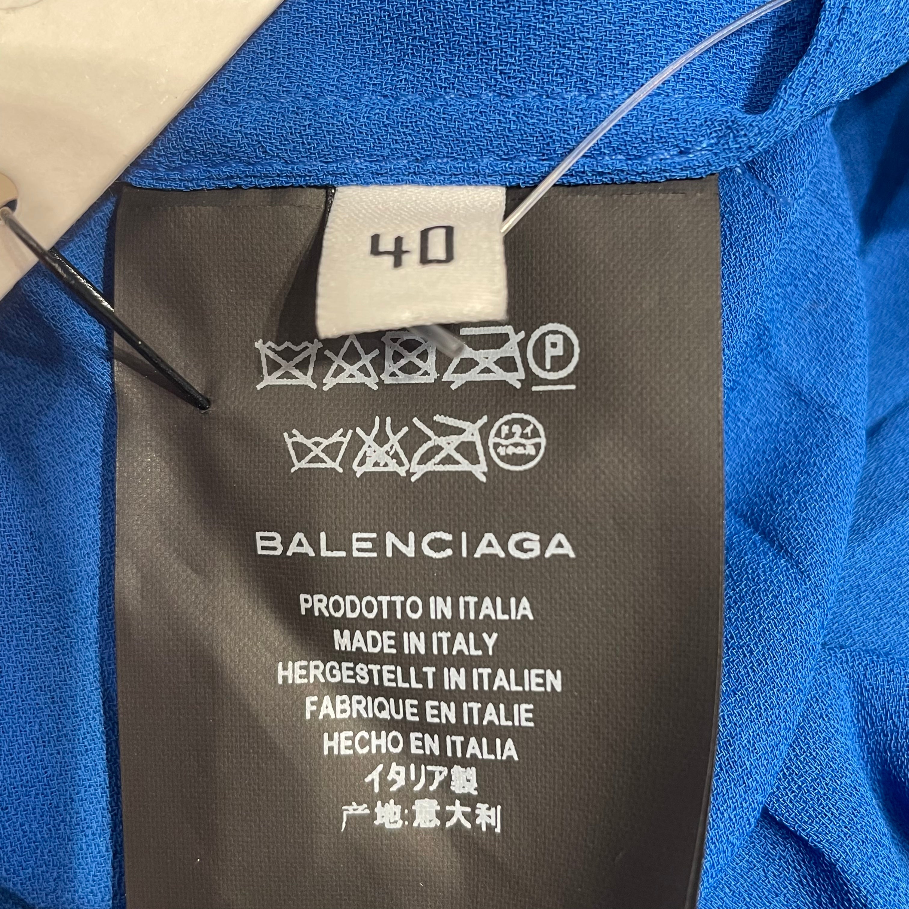 BALENCIAGA/Dress/40/Polyester/BLU/ view 4
