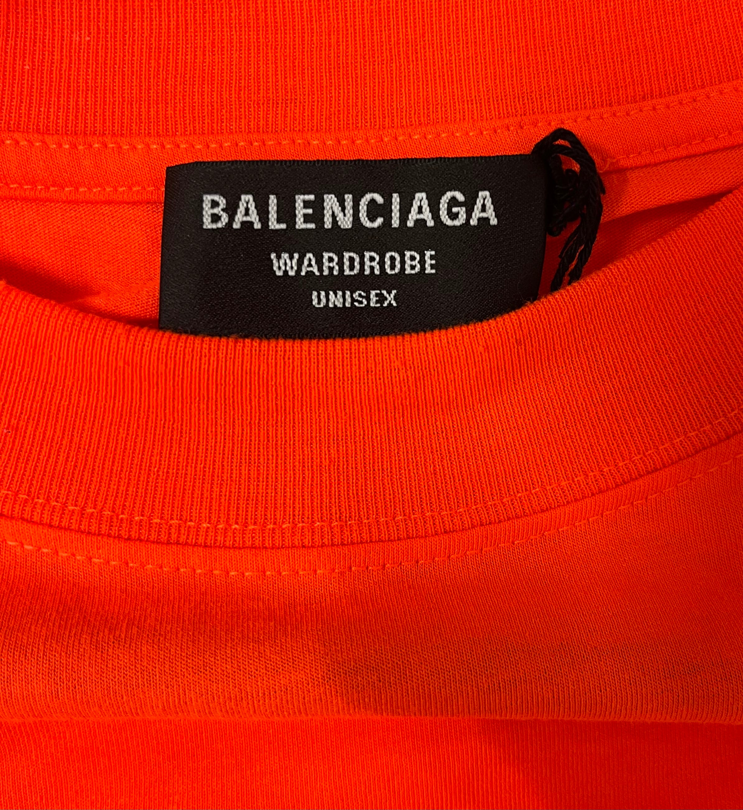 BALENCIAGA/LS T-Shirt/XL/Cotton/ORN/BALENCIAGA ON CHEST view 3