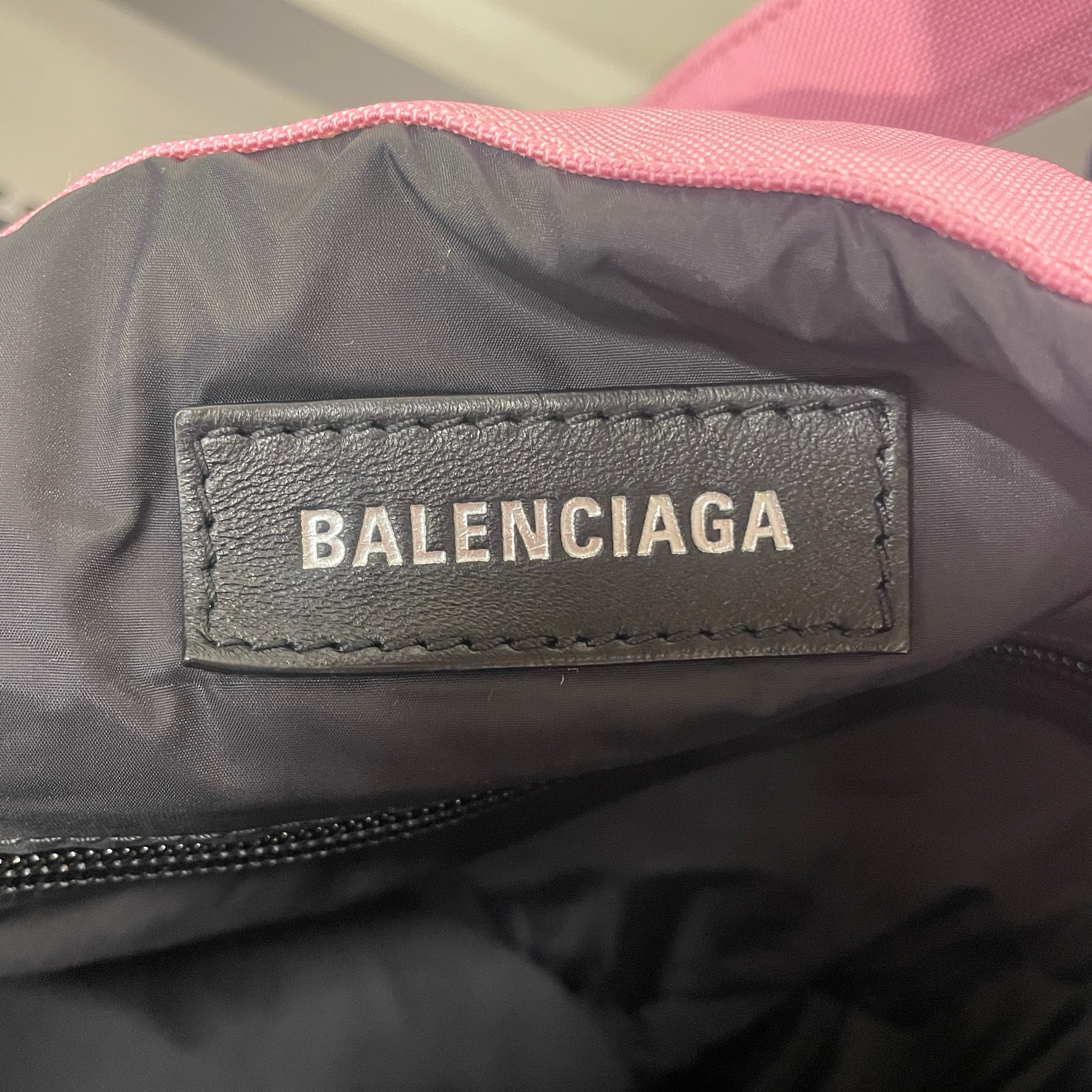 BALENCIAGA/Tote Bag/Cotton/PNK/FISHNET BAG LARGE view 3