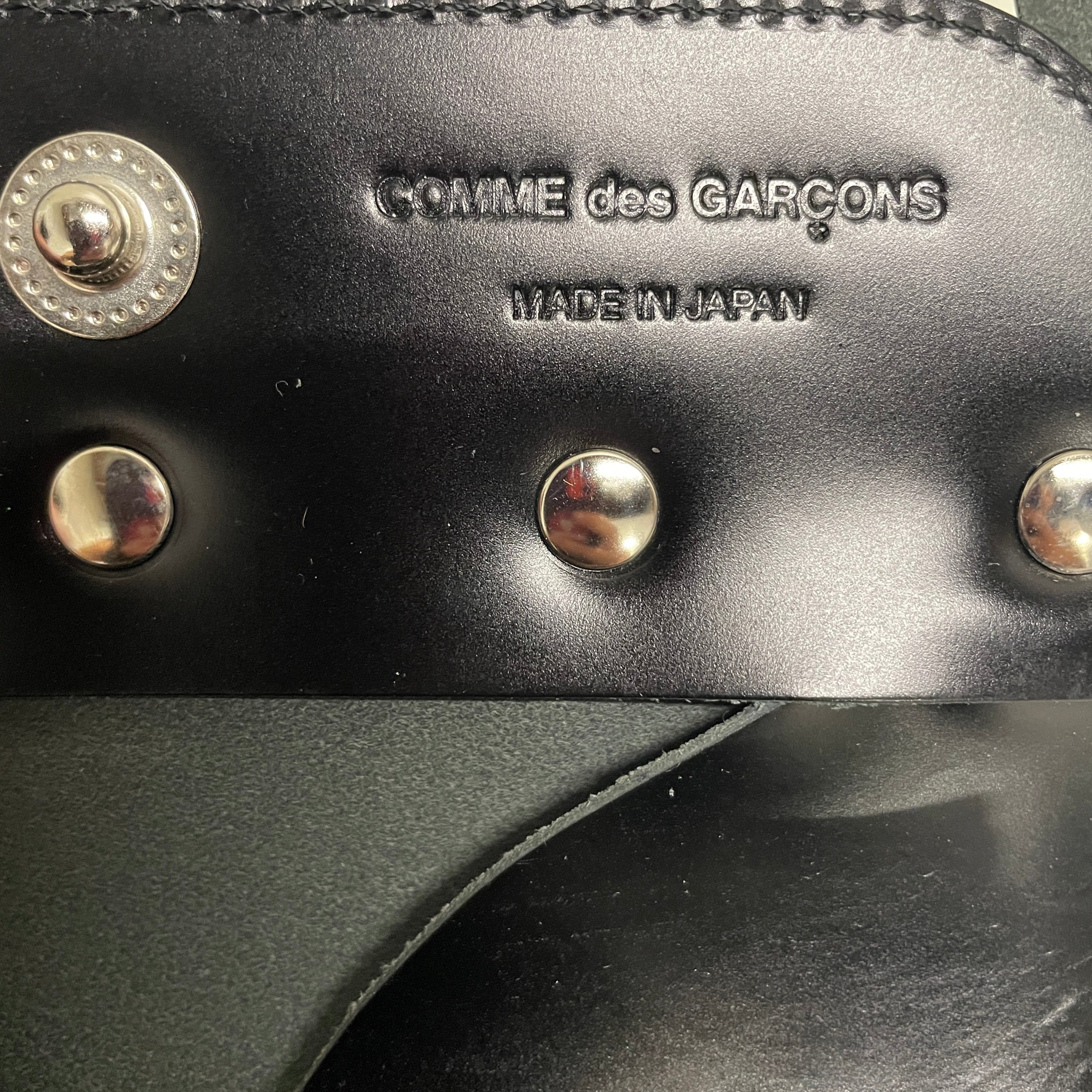 Wallet COMME des GARCONS/Long Wallet/Leather/BLK/FRINGE/BUTTON view 5