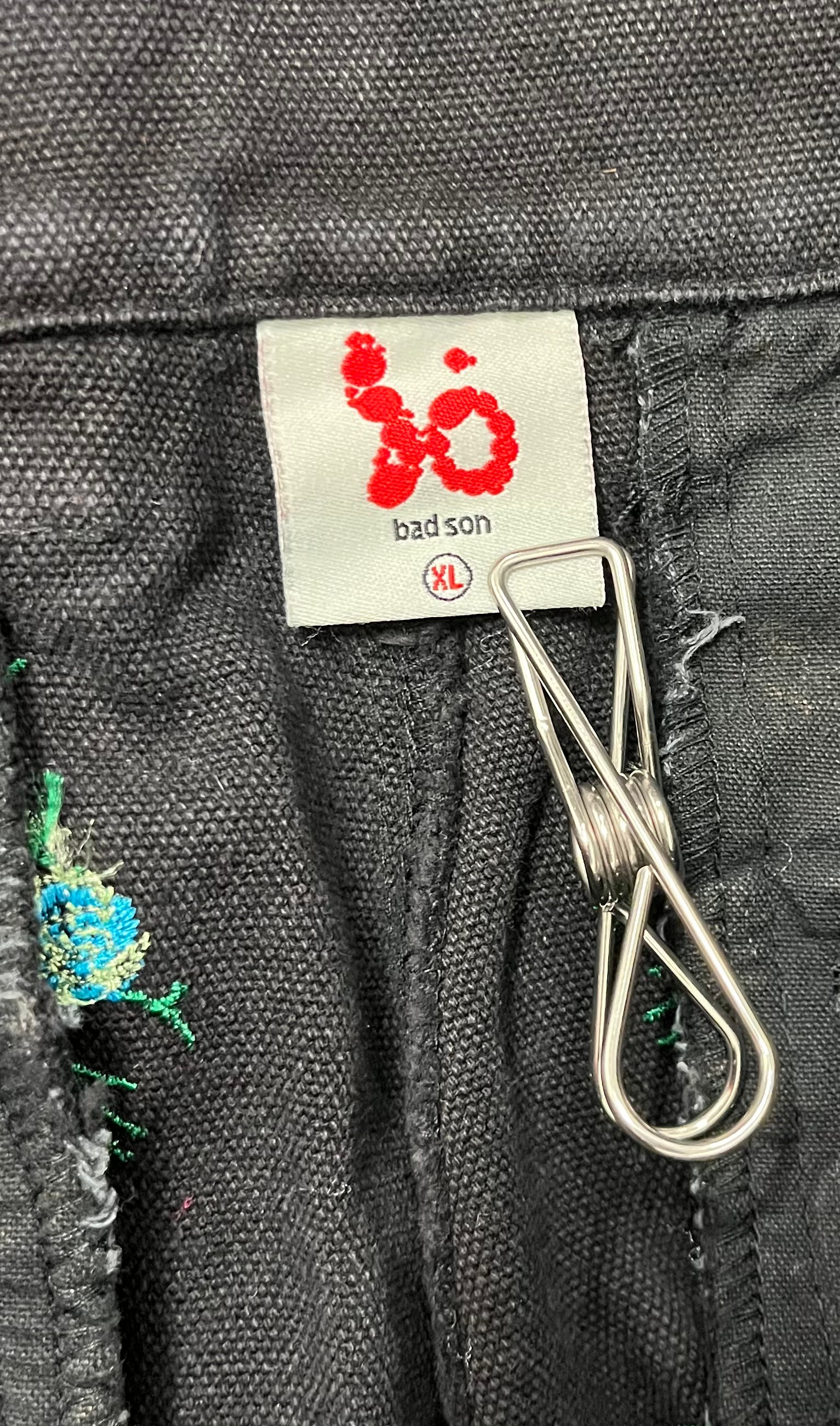 BAD SON/Bootcut Pants/XL/Denim/BLK/All Over Print/OVER GROWN view 3