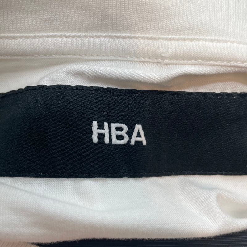 HOOD BY AIR./T-Shirt/M/Cotton/WHT/Graphic/THE BEGINNING