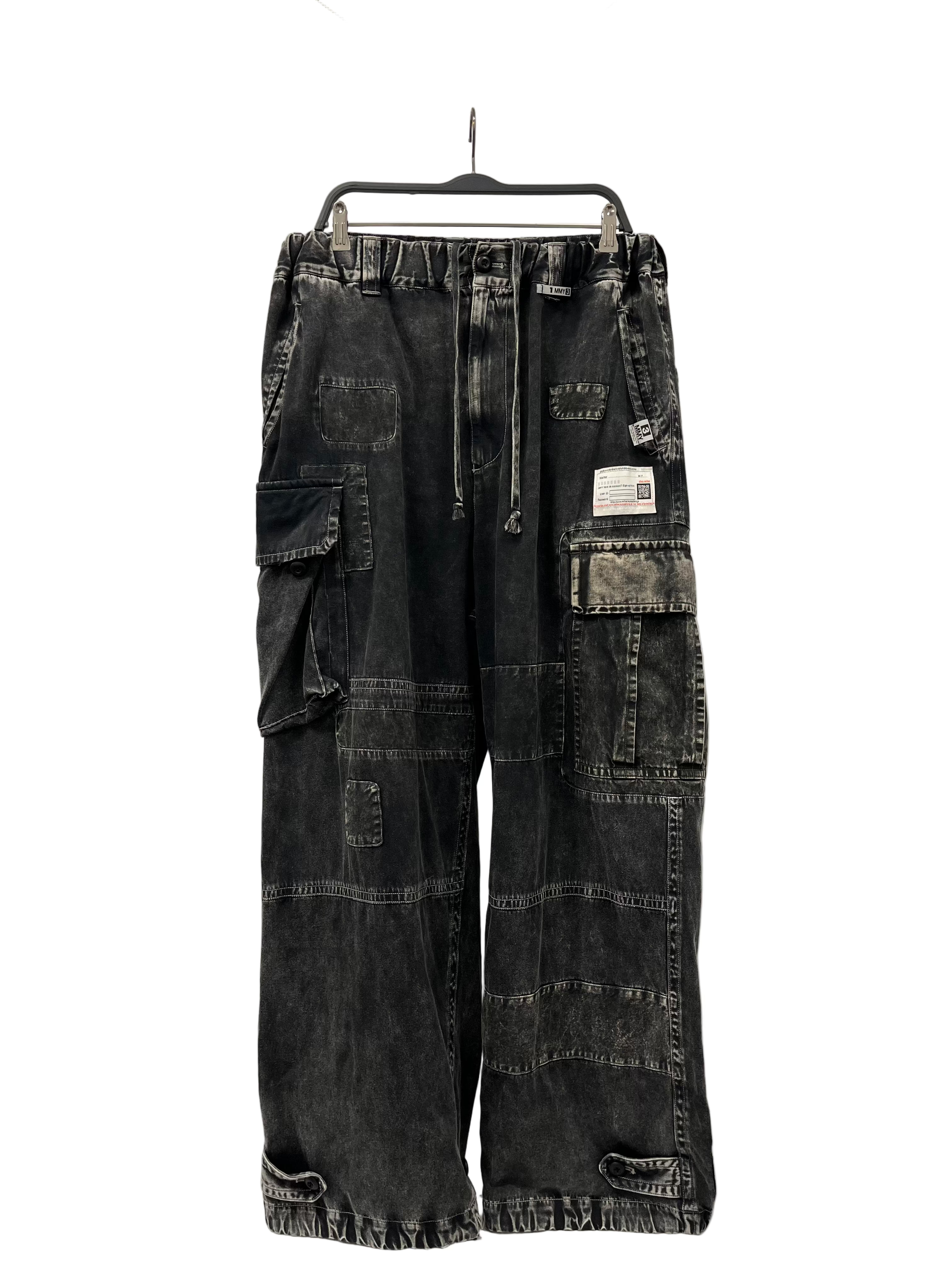 MIHARA YASUHIRO/Pants/50/Cotton/BLK/All Over Print/A14PT053 view 1