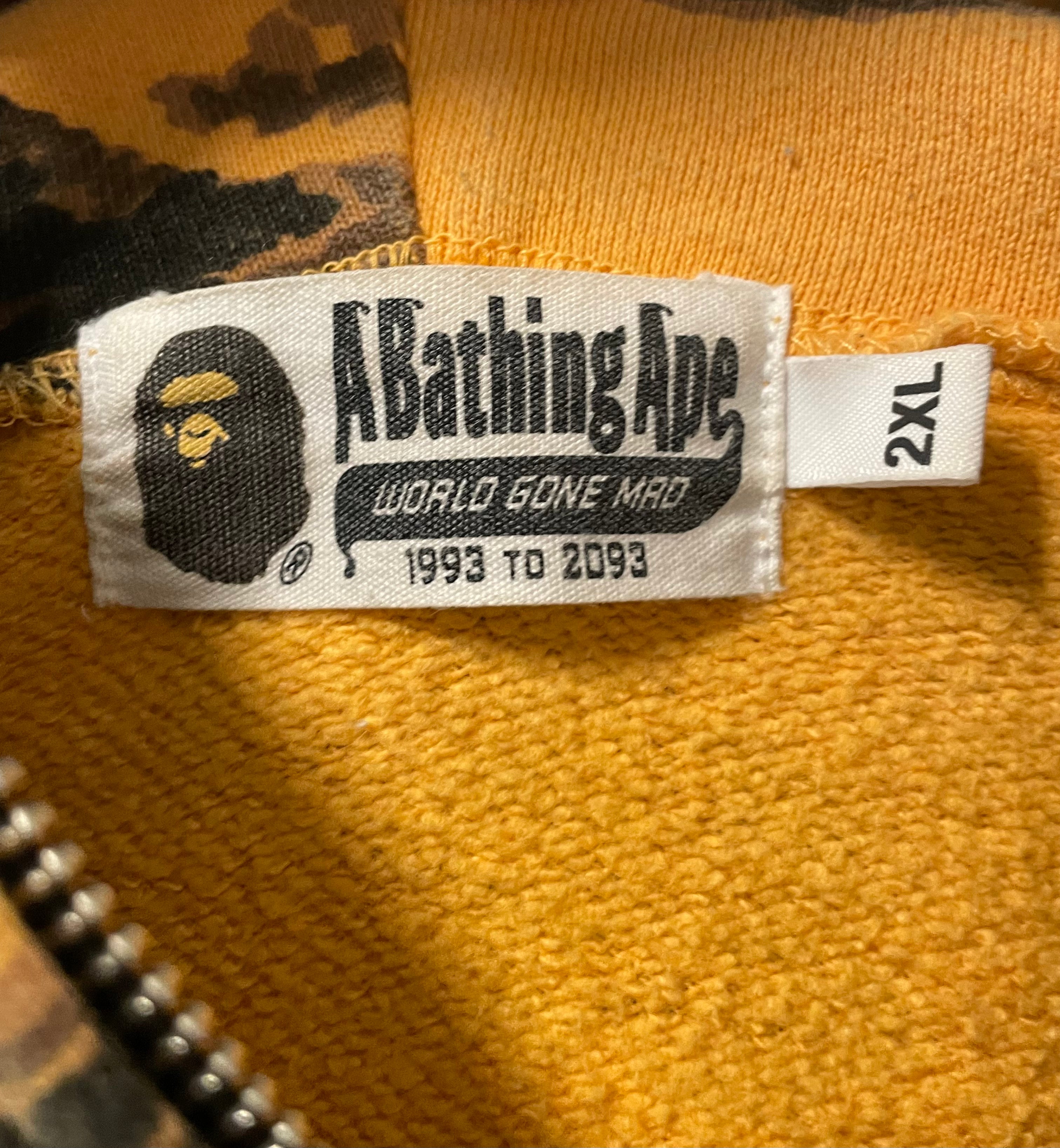 A BATHING APE/Zip Up Hoodie/XXL/Animal Pattern/Cotton/ORN/001ZPI701001F view 3