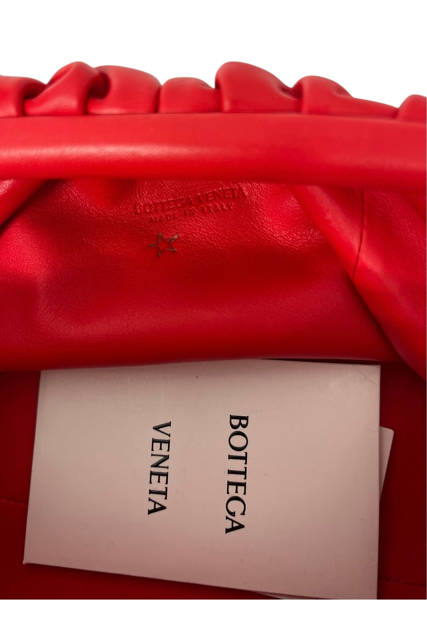 BOTTEGA VENETA/Cross Body Bag/Leather/RED/B09041729T MINI POUCH BUTTER view 3