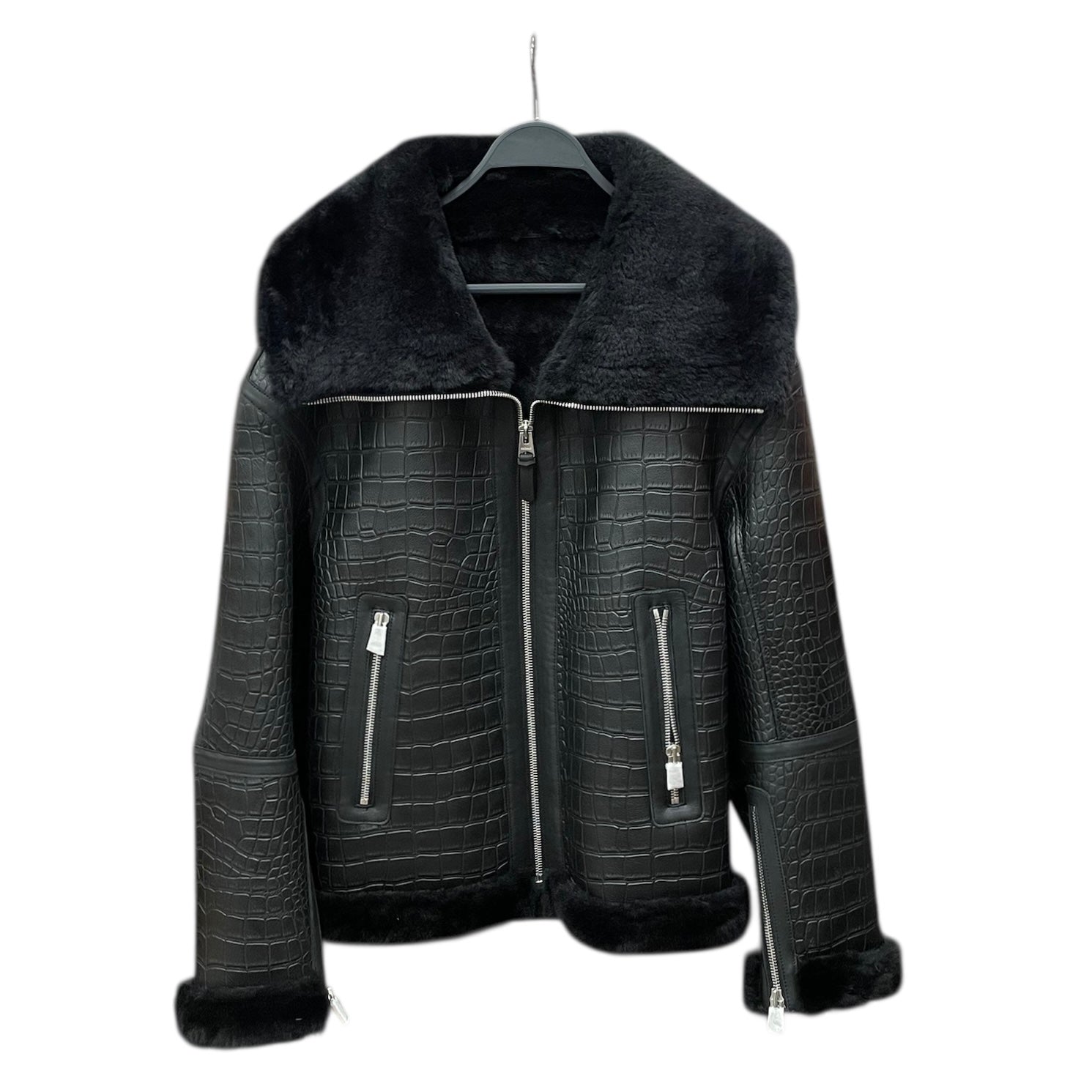 MACKAGE/Coat/42/Faux Leather/BLK/Animal Pattern/ view 1
