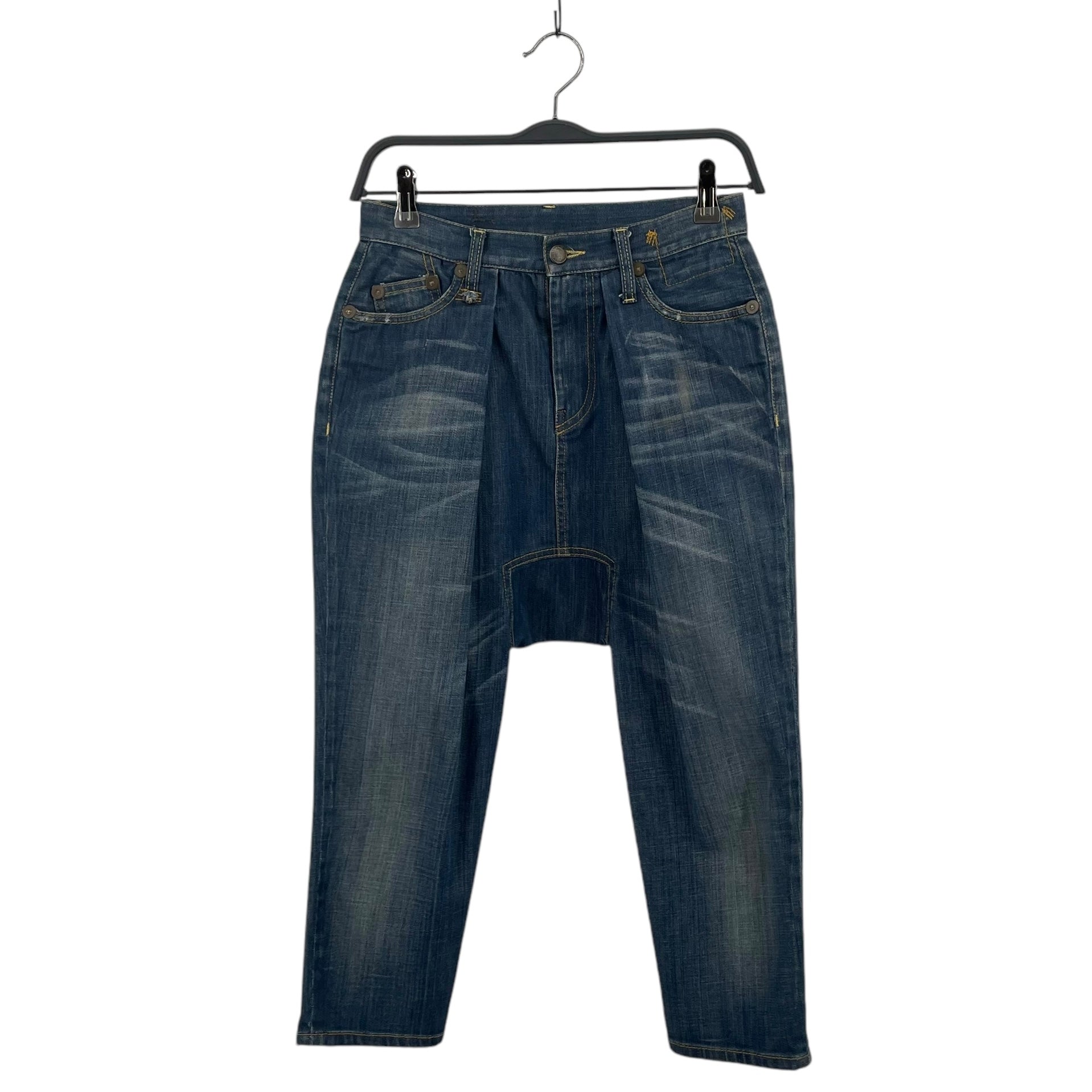 R13/Cropped Pants/24/Cotton/BLU/DROP PANTS view 1