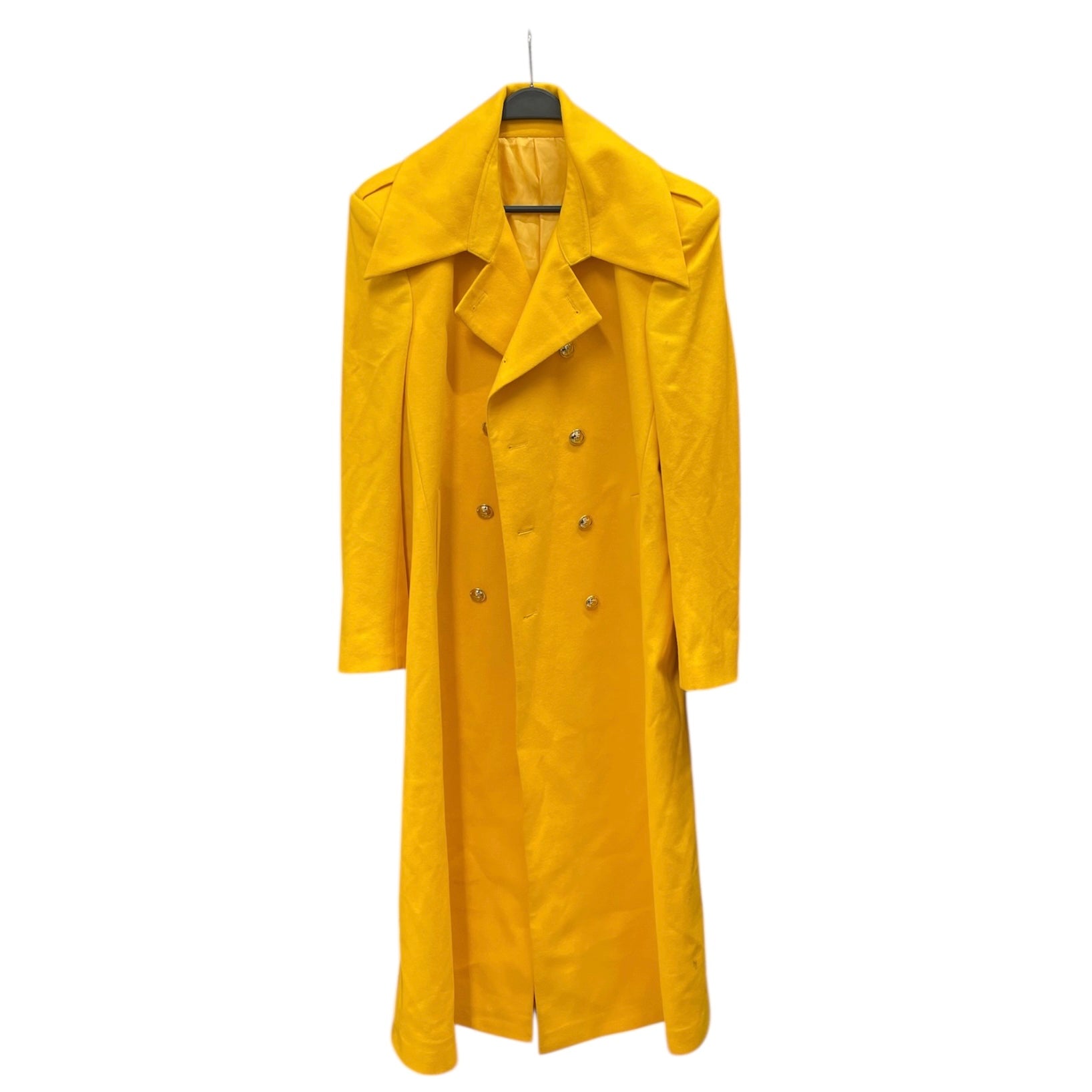 HELEN ANTHONY/Trench Coat/M/Wool/YEL/DBL BREAST RET. $3000 view 1