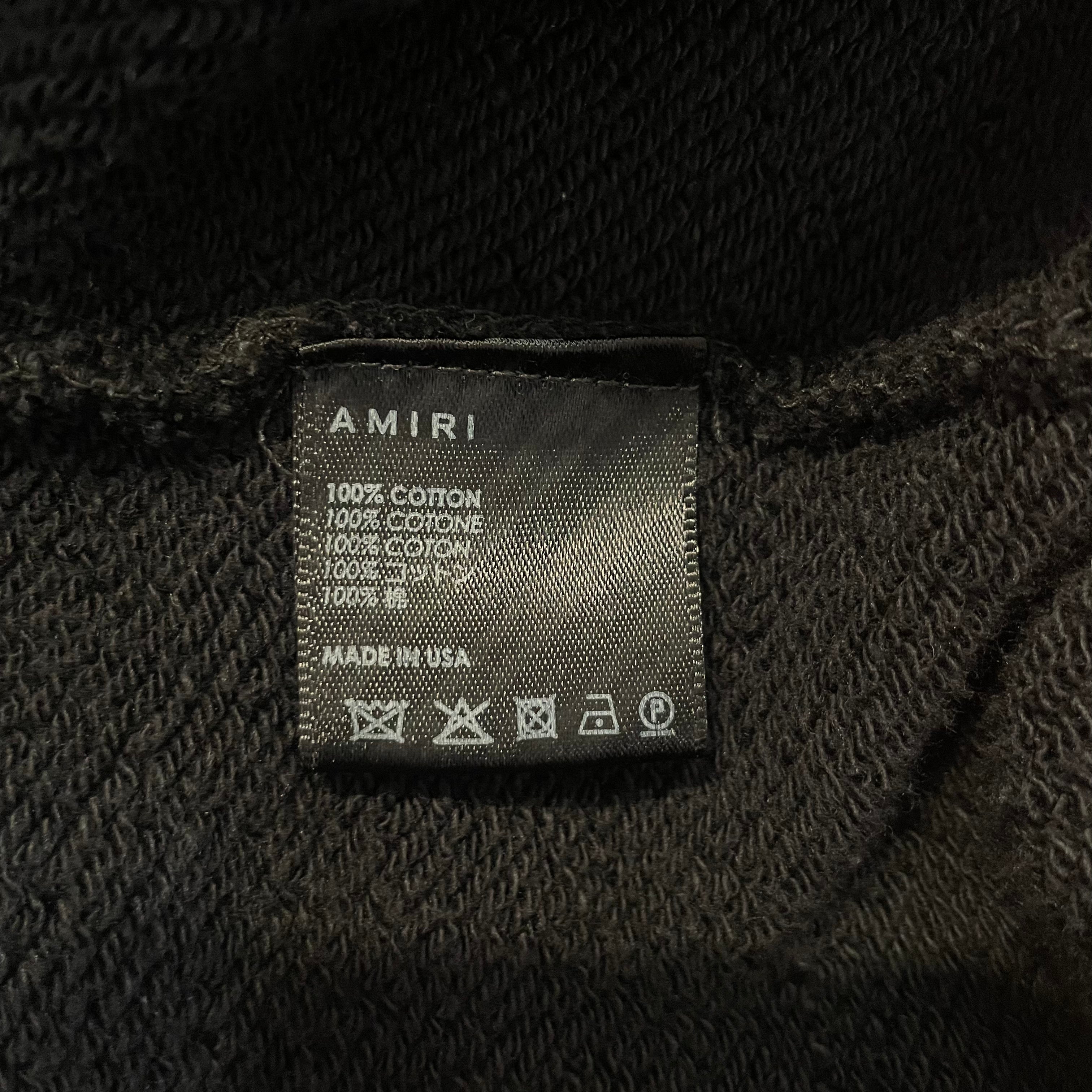 AMIRI/Hoodie/XXXL/Cotton/BLK/bandana applique logo view 3