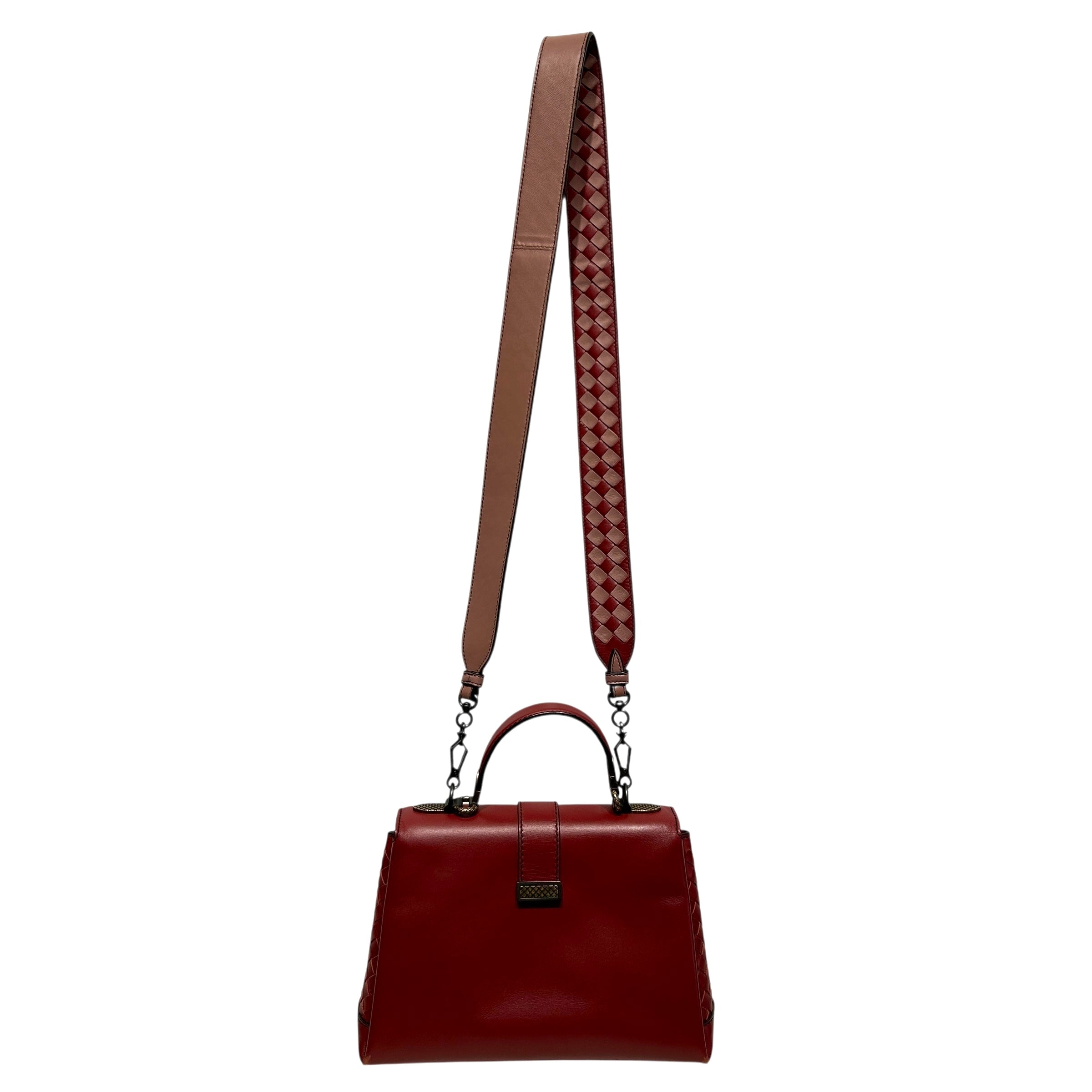 BOTTEGA VENETA/Cross Body Bag/Leather/BRD/Intrecciato Piazza Top Handle view 2