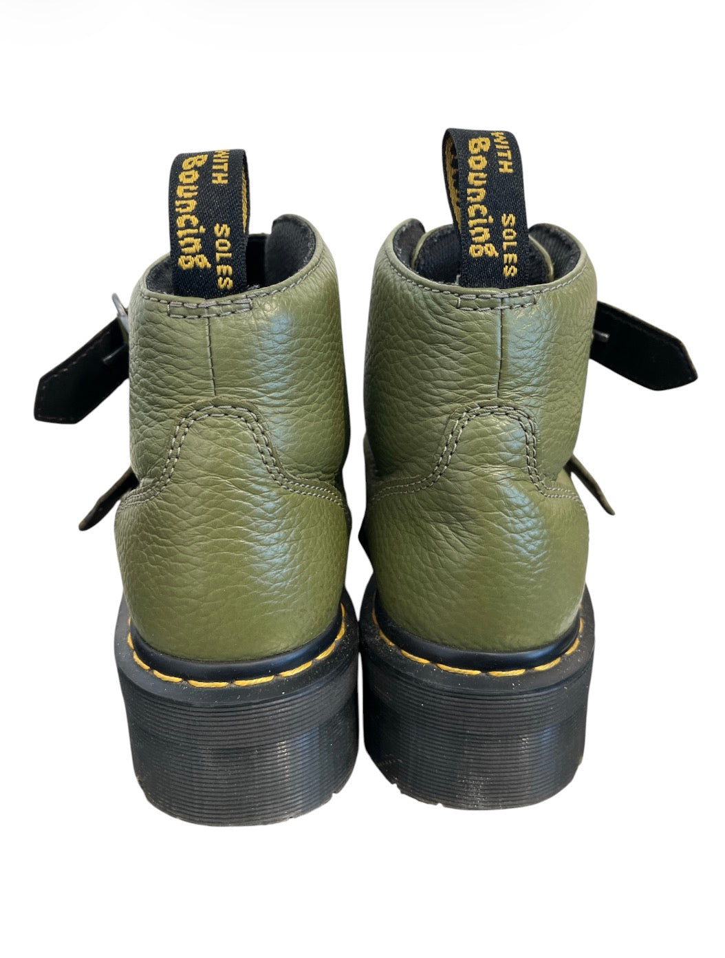 Dr.Martens/Boots/US 7/Leather/GRN/OLIVE GREEN PLATFORM BUCKLE view 2