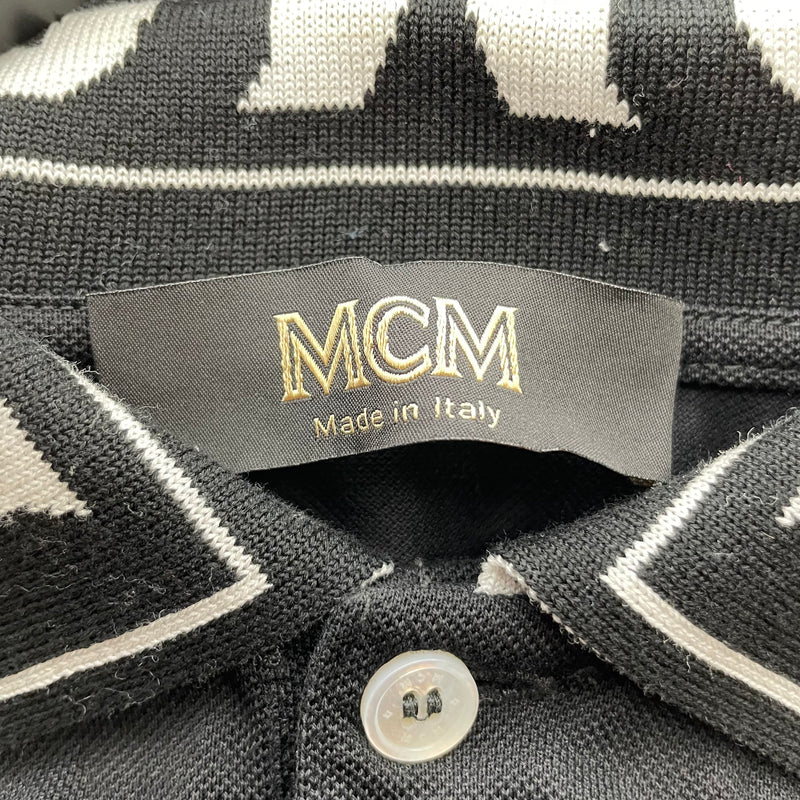 MCM/Belt/Monogram/Leather/CML/GOLD M BUCKLE