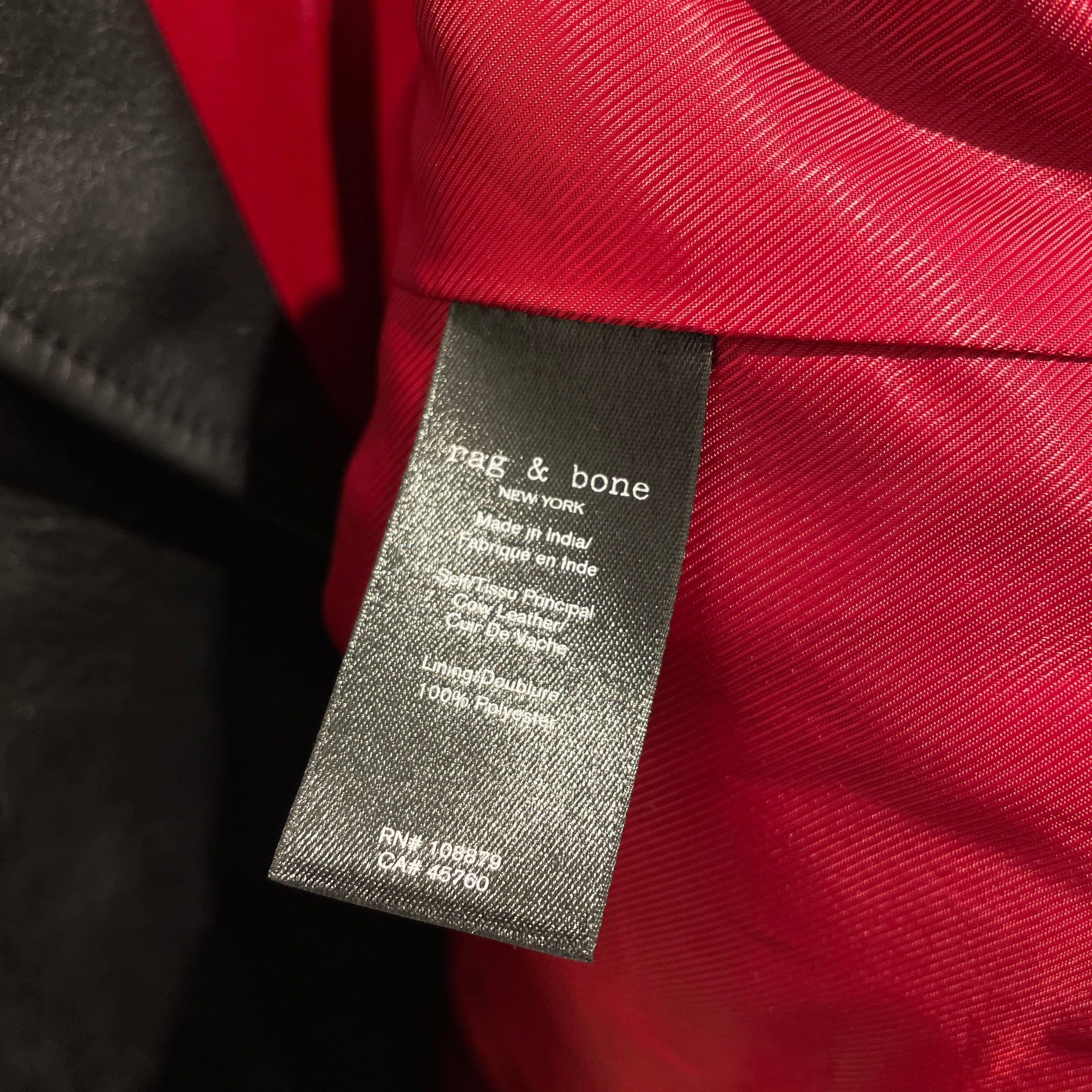 rag & bone/Riders Jkt (W)/XL/Leather/BLK/Buzz Moto Jacket view 4